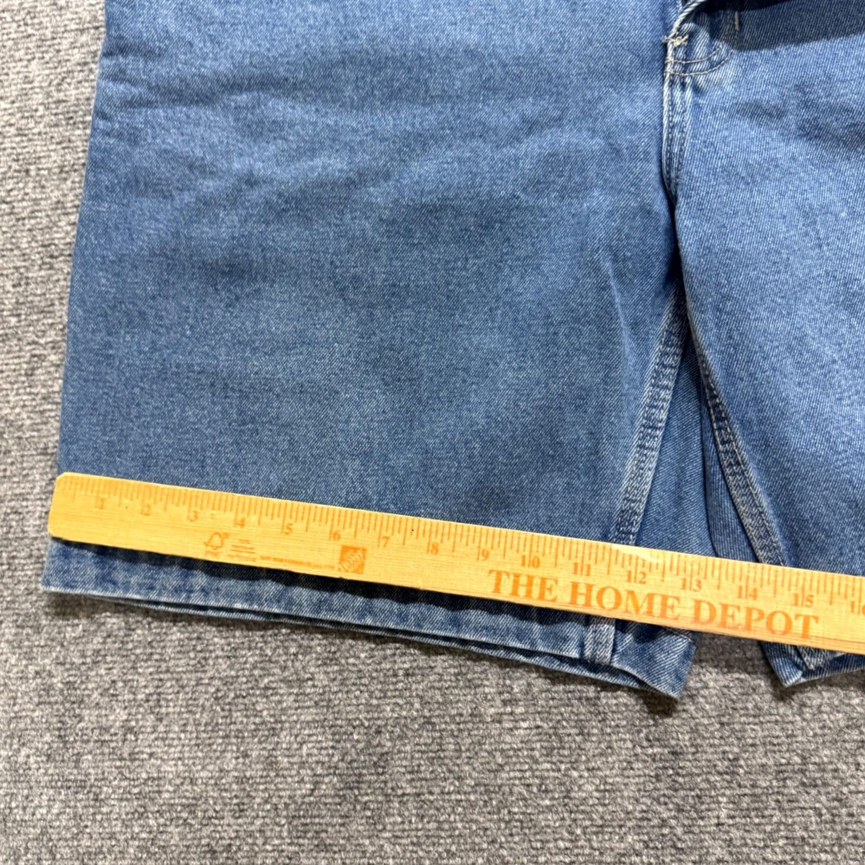 Denime VINTAGE Route 66 Jean Shorts Men 40 Denim Blue Wide Leg Carpenter 90s Y2K Mens Size US 40 / EU 56 - 4 Thumbnail
