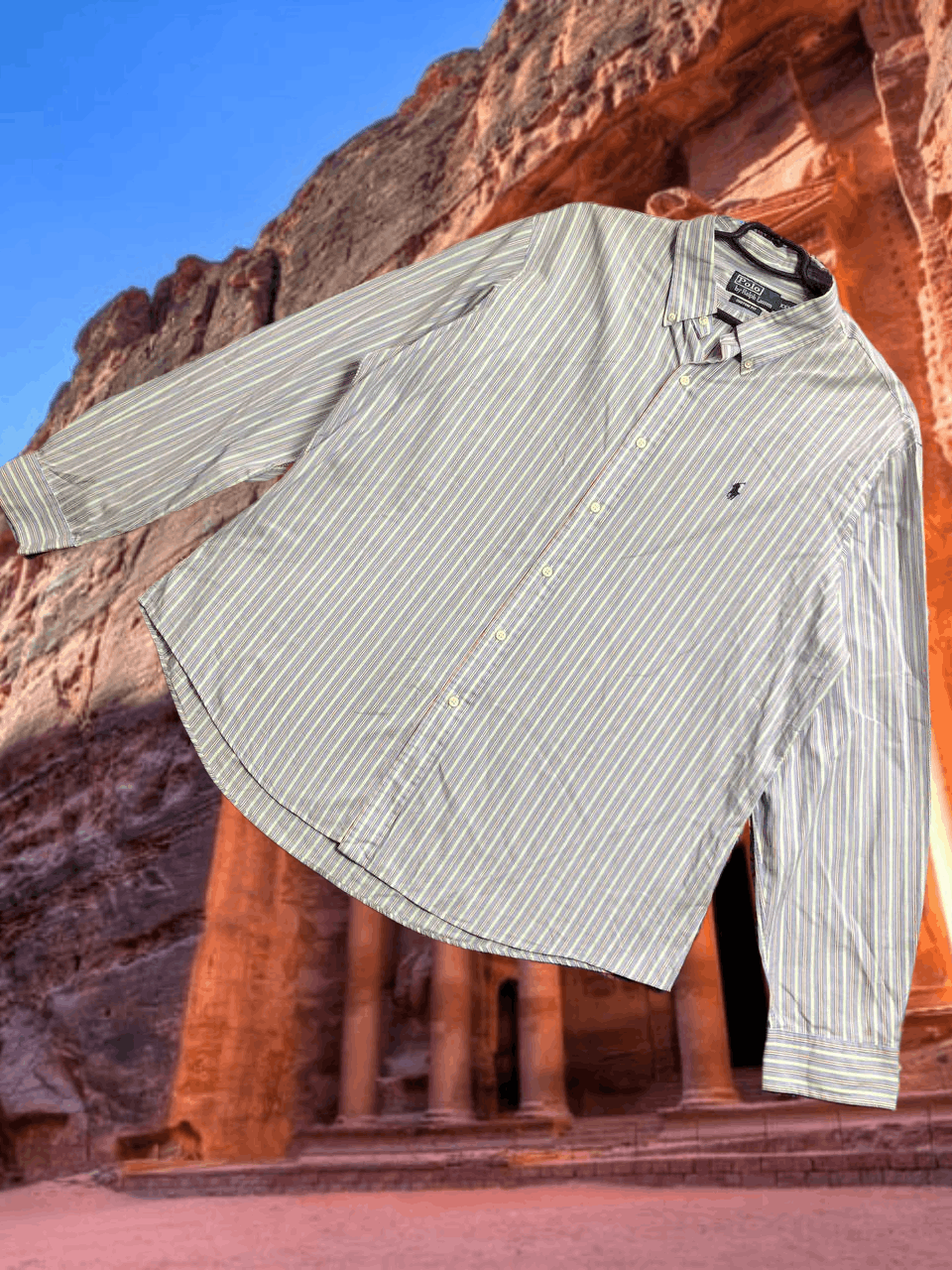 Polo Ralph Lauren Vintage striped Y2K Polo by Ralph Lauren shirt streetwear Size US XXL / EU 58 / 5 - 1 Thumbnail