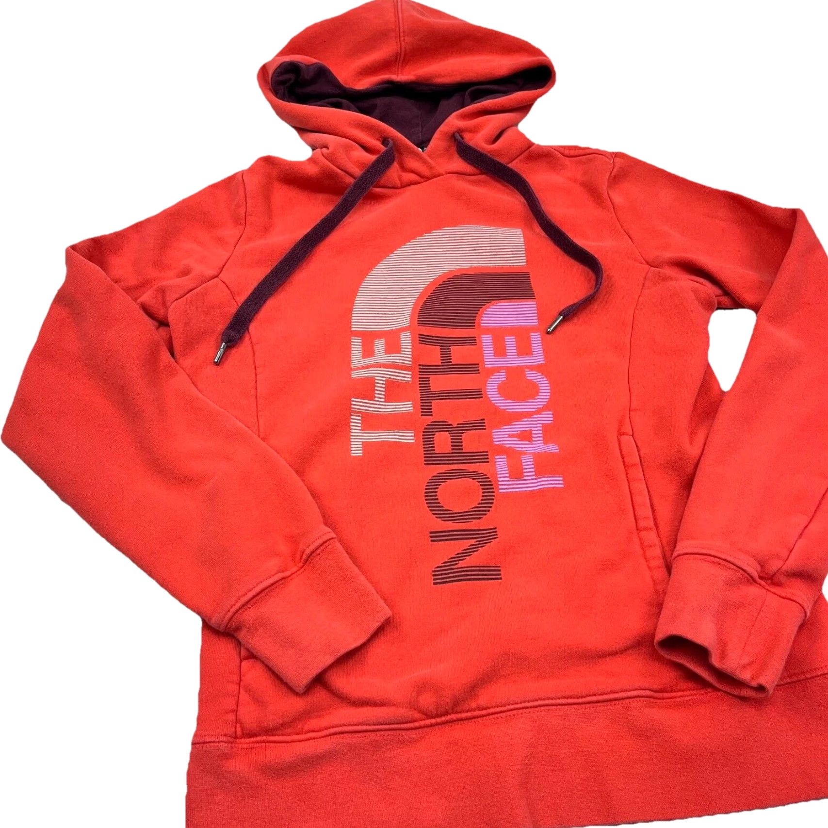 The North Face The North Face Hoodie Women Small Red Sweatshirt Sweater Spell Out Logo Hike Ladies Size S / US 4 / IT 40 - 4 Thumbnail