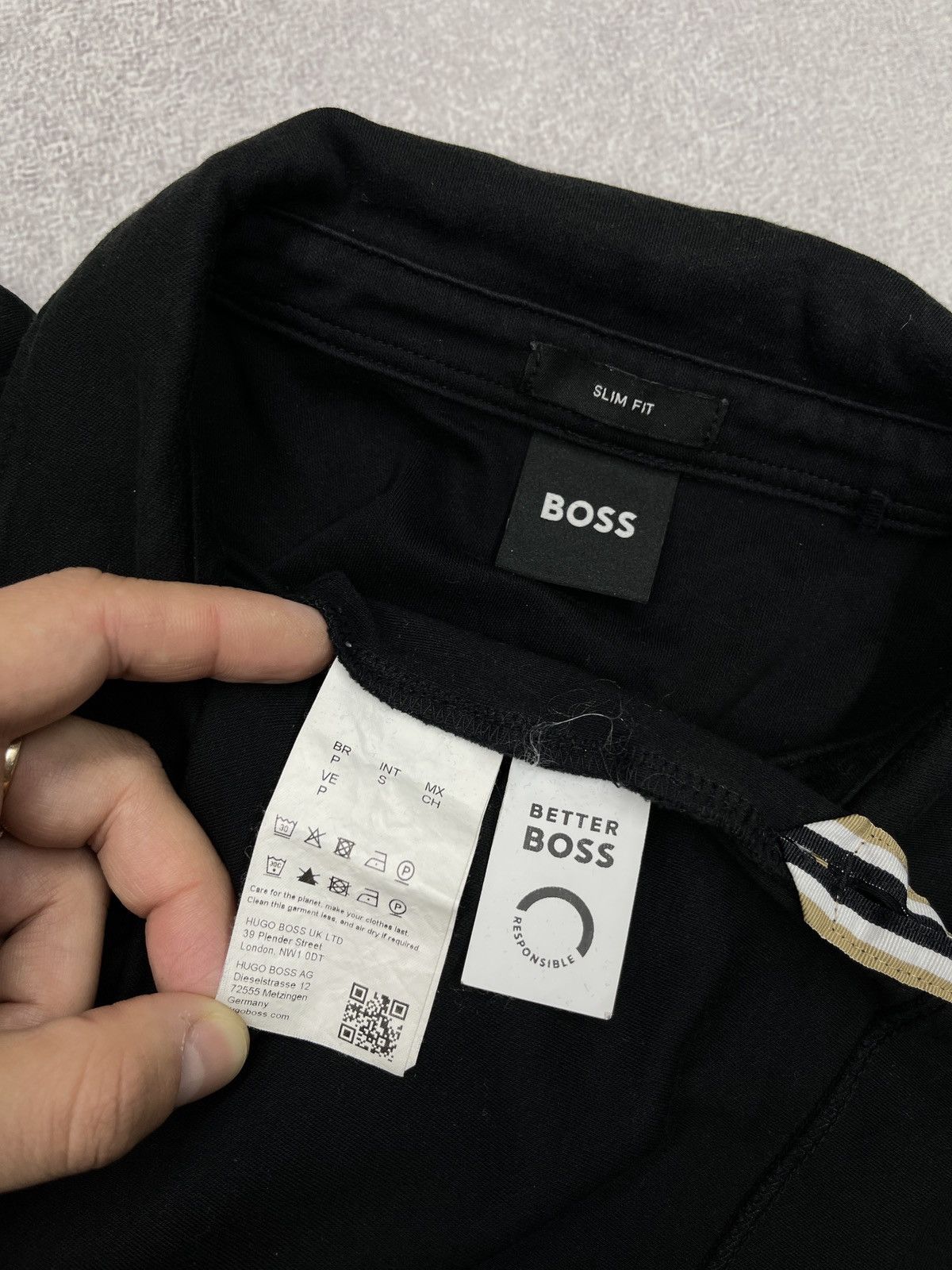 Hugo Boss Mens Hugo Boss Palosh Polo Full Black Size S Size US S / EU 44-46 / 1 - 8 Thumbnail