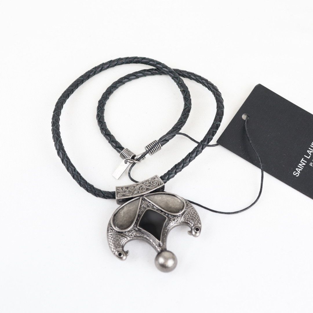 Saint Laurent Paris o1rshd1 Size: M / YSL Collana in Nero Size ONE SIZE - 1 Thumbnail