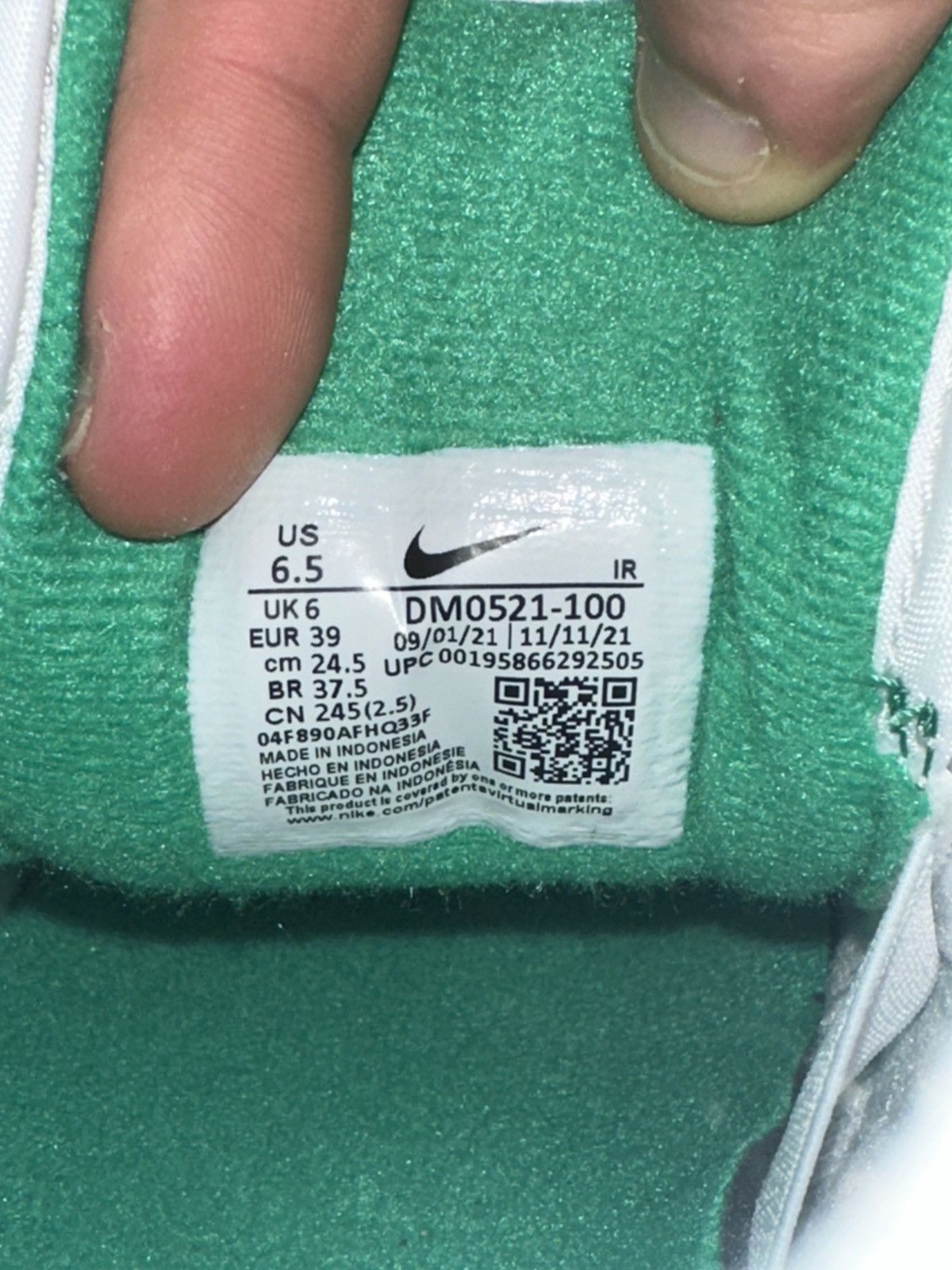 Nike Nike Air Trainer 1 Chlorophyll Size US 6.5 / EU 39-40 - 7 Thumbnail
