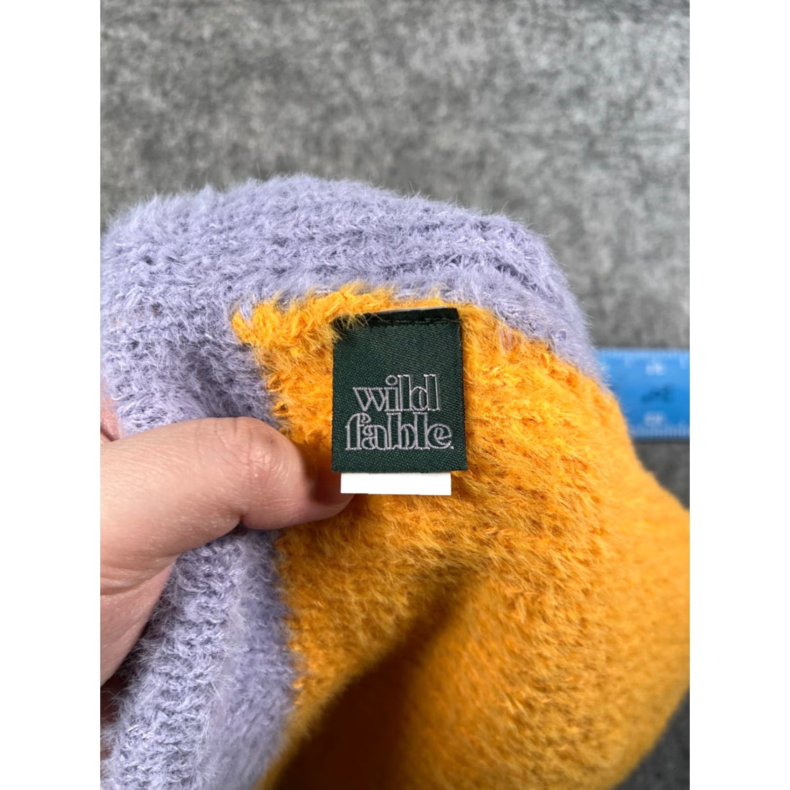 Vintage Wild Fable Beanie Women One Size Purple Yellow Knit Polyester Nylon Blend NEW Size ONE SIZE - 7 Thumbnail
