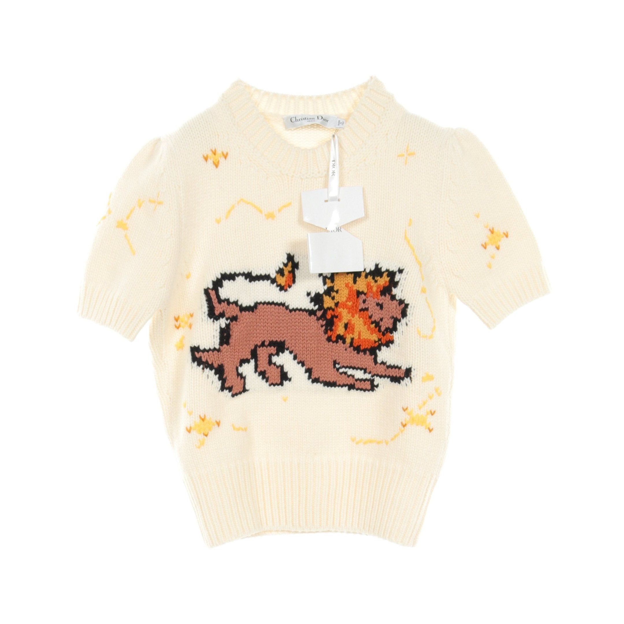 Dior Dior Knit Lion Wool Cashmere Off White Multicolor Size ONE SIZE - 1 Thumbnail