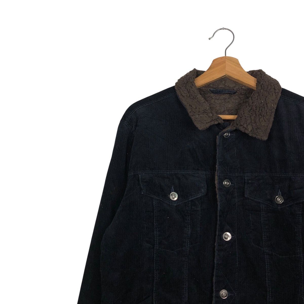 Japanese Brand 📌Vtg Trucker Corduroy Jacket Unknown Blanket Issey Miyake Size US L / EU 52-54 / 3 - 8 Thumbnail