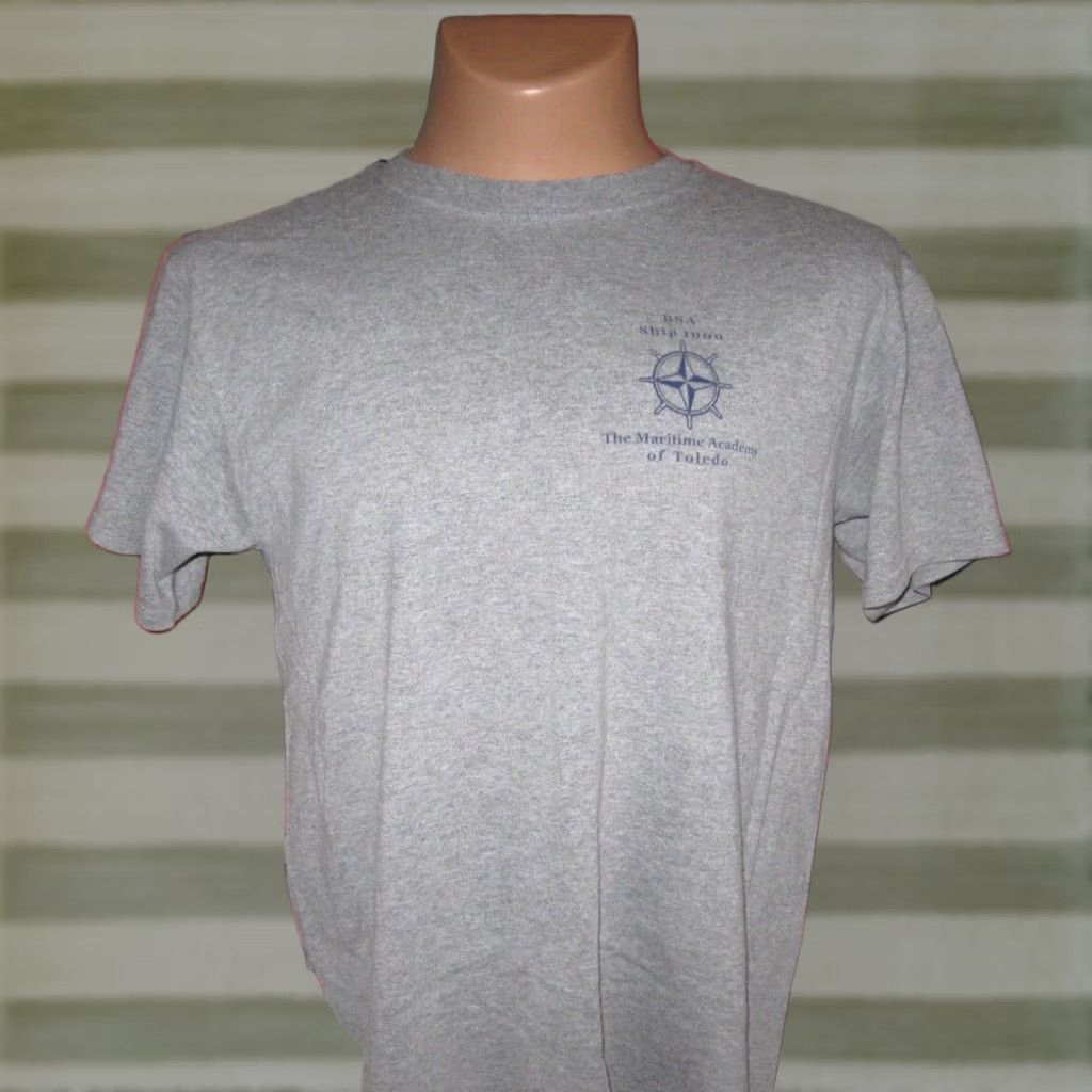 Jerzees Nike Jerzees Maritime Academy of Toledo BSA Ship 1000 T Shirt Men’s Large Gray Cotton Polyester Vintage? Size US L / EU 52-54 / 3 - 1 Thumbnail