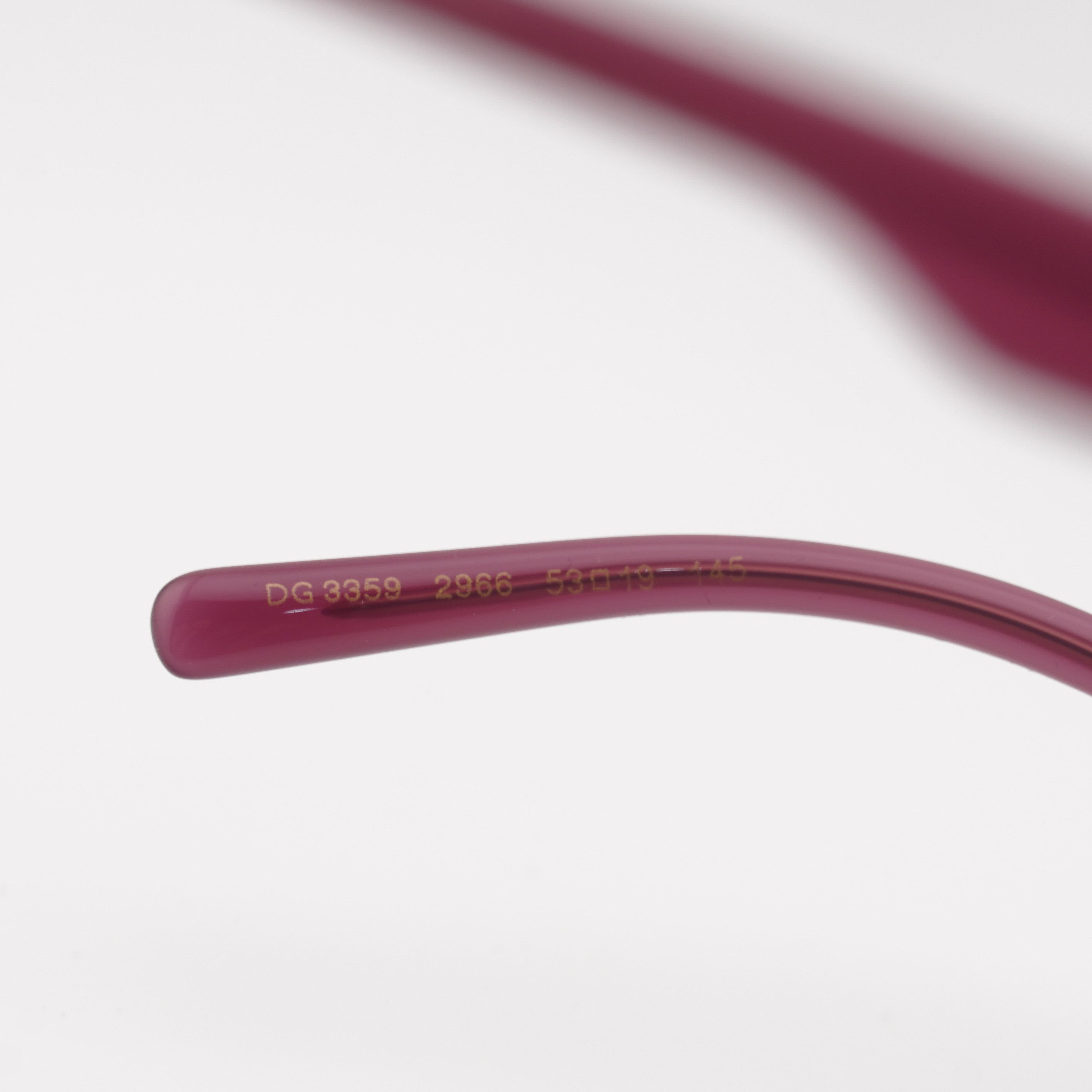 Dolce & Gabbana Dolce & Gabbana DG3359 2966 Eyeglasses Cat Eye Raspberry Size ONE SIZE - 6 Thumbnail
