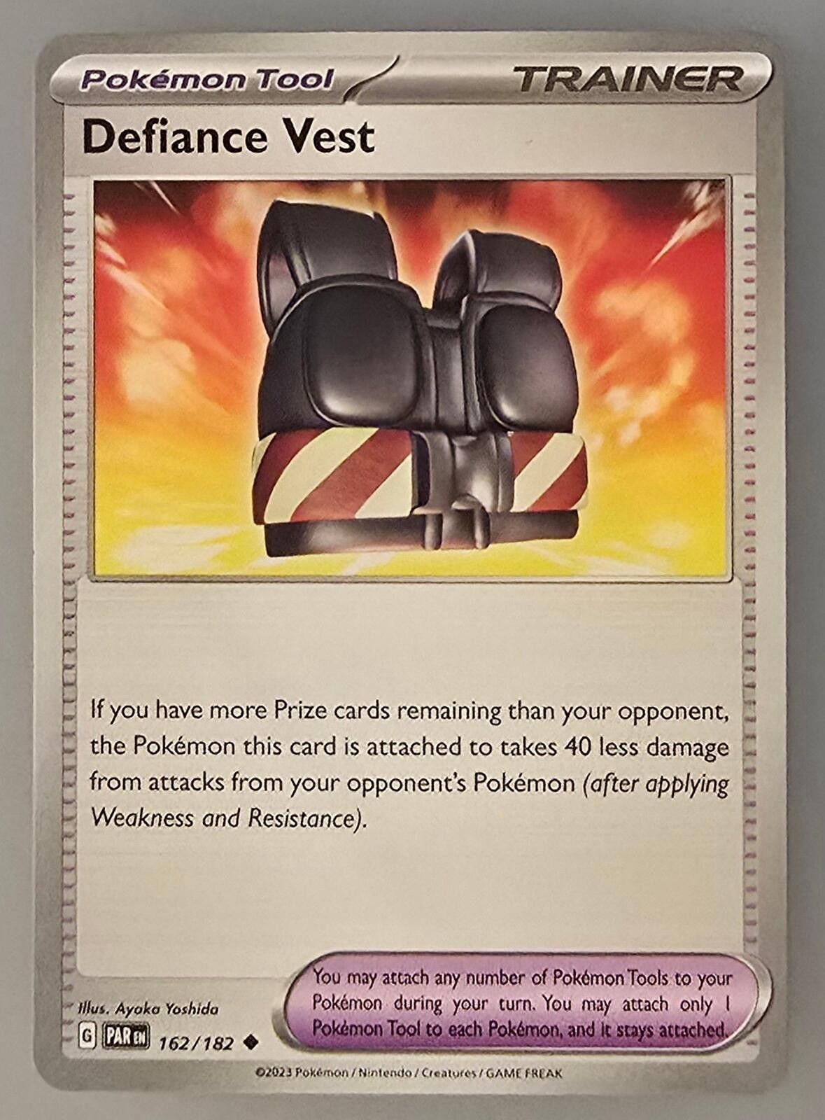 Pokemon Defiance Vest card from the Paradox Rift Size ONE SIZE - 1 Thumbnail