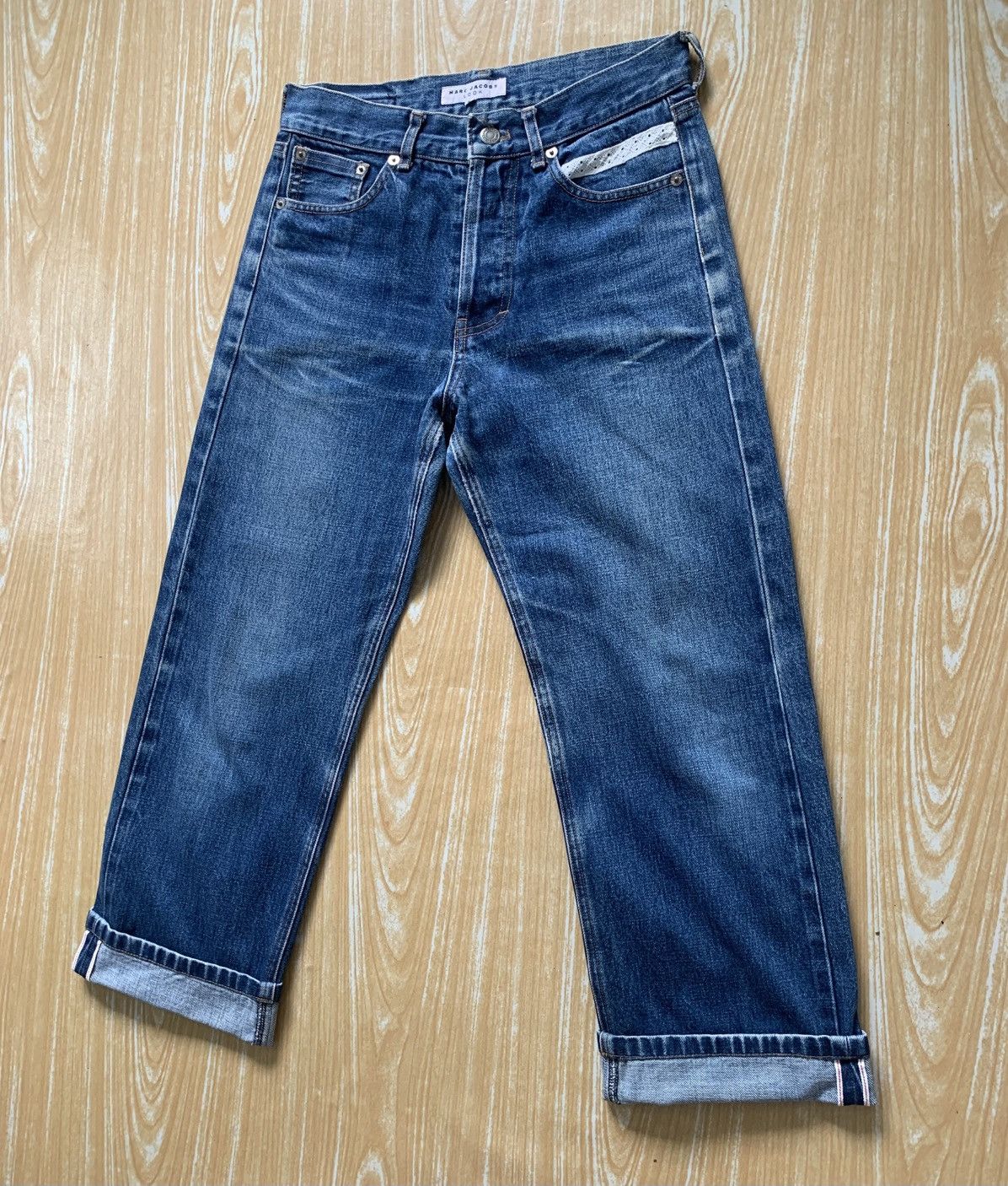 Vintage Marc Jacobs Look Selvedge Denim Pants Size US 27 - 18 Thumbnail