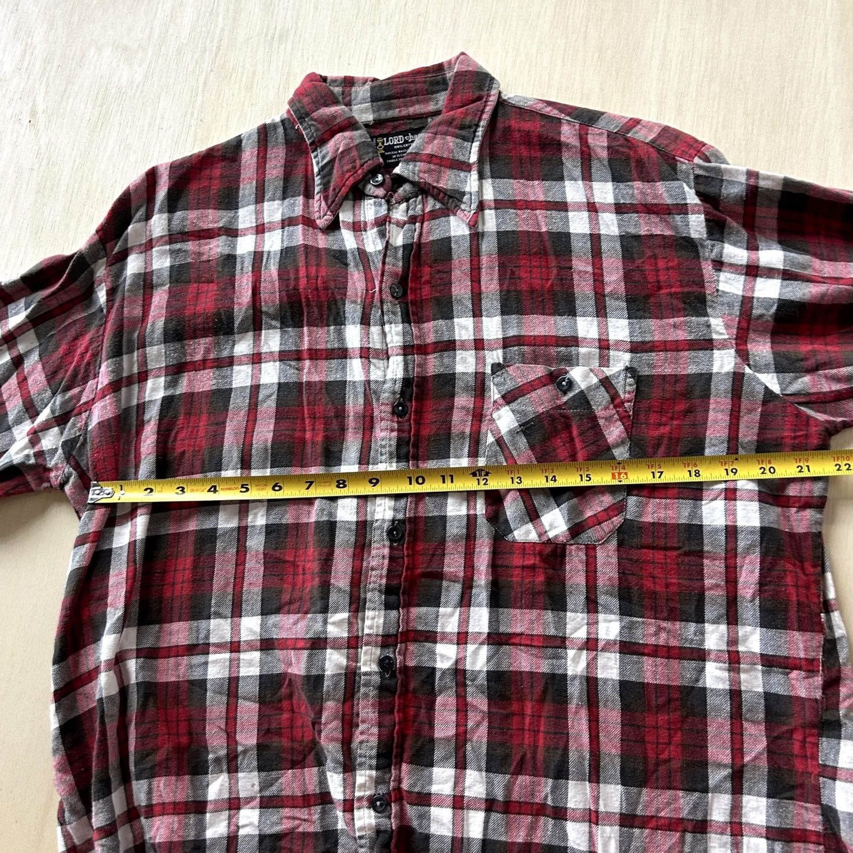 Vintage VINTAGE LORD Chase Flannel Shirt Mens Large Red Plaid Long Sleeve Button Up Size US L / EU 52-54 / 3 - 5 Thumbnail