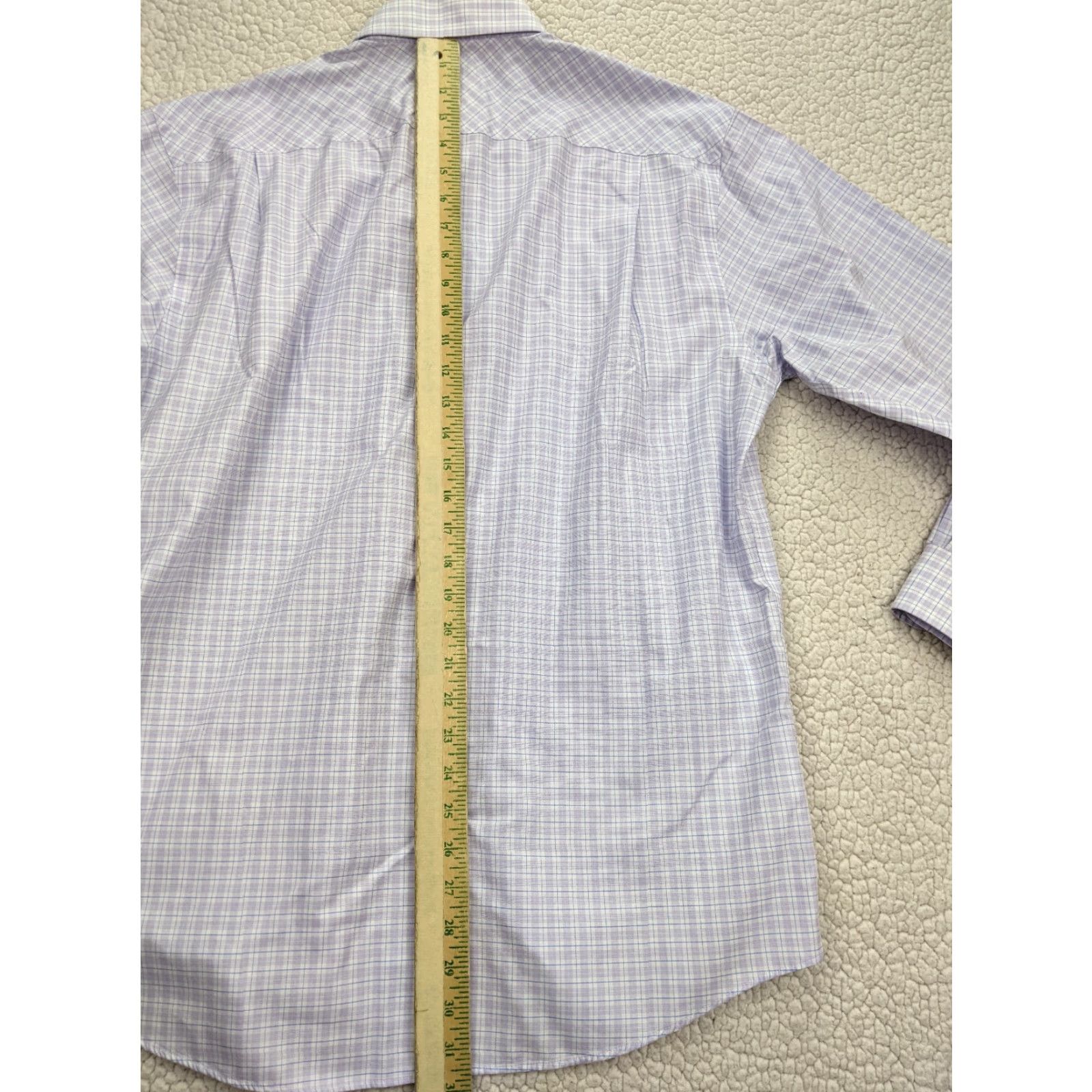 Jos. A. Bank JoS A Bank Reserve Purple Check Button Shirt Mens L 16 Egyptian Cotton No Wrinkle Shirt Size US L / EU 52-54 / 3 - 5 Thumbnail