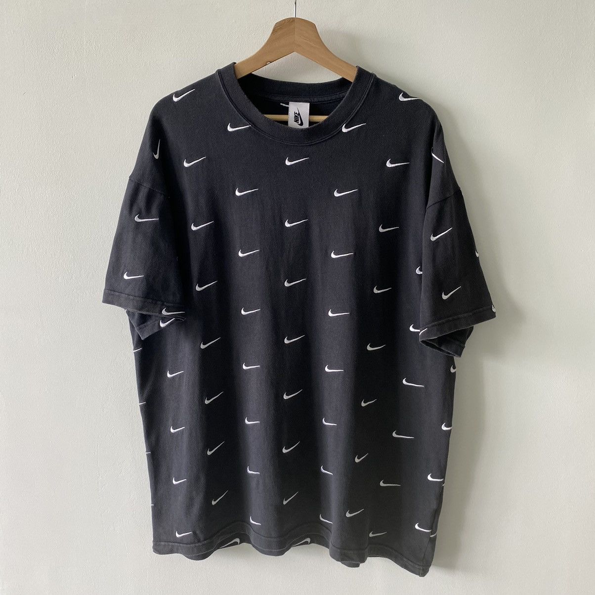 Nike Faded Nike Full Embroidered Swoosh Oversized ERD GRAIL TEE Size US XL / EU 56 / 4 - 1 Thumbnail
