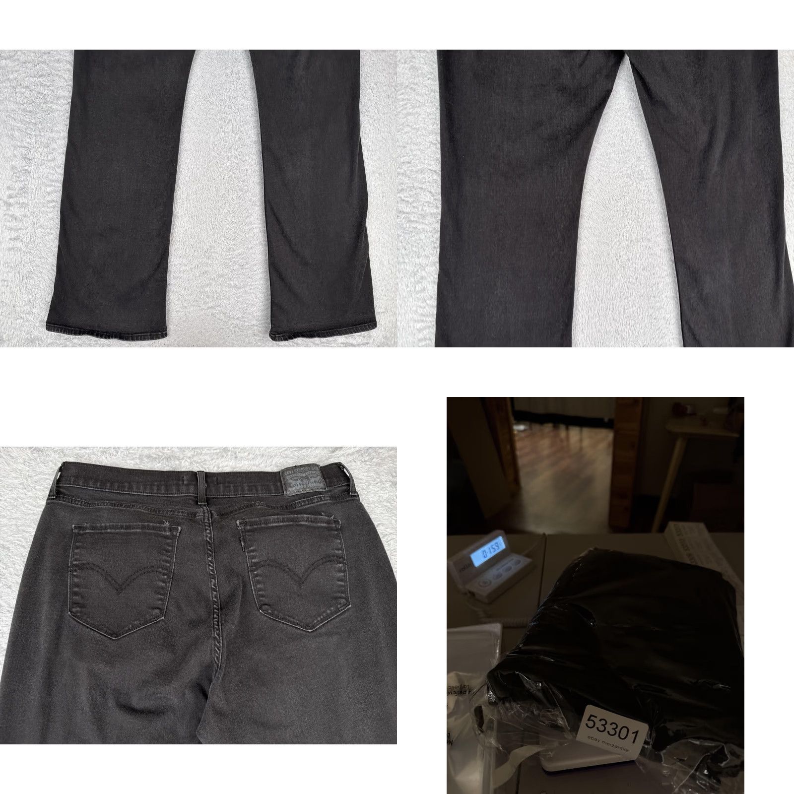 Levi's Levi's Jeans Bootcut Womens 16 Gray Charcoal Denim Mid Rise 33x32 Size 38" / US 16 / IT 52 - 10 Thumbnail
