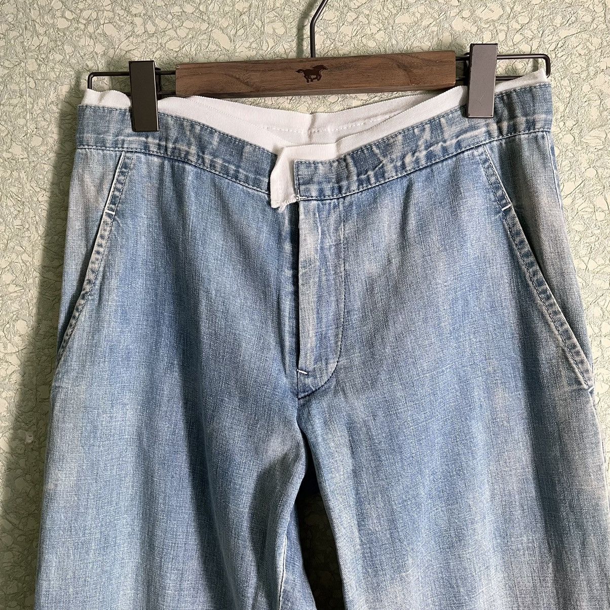 Yohji Yamamoto SS04 Flared Spotted Horse Treated Jeans Size 29" - 5 Thumbnail