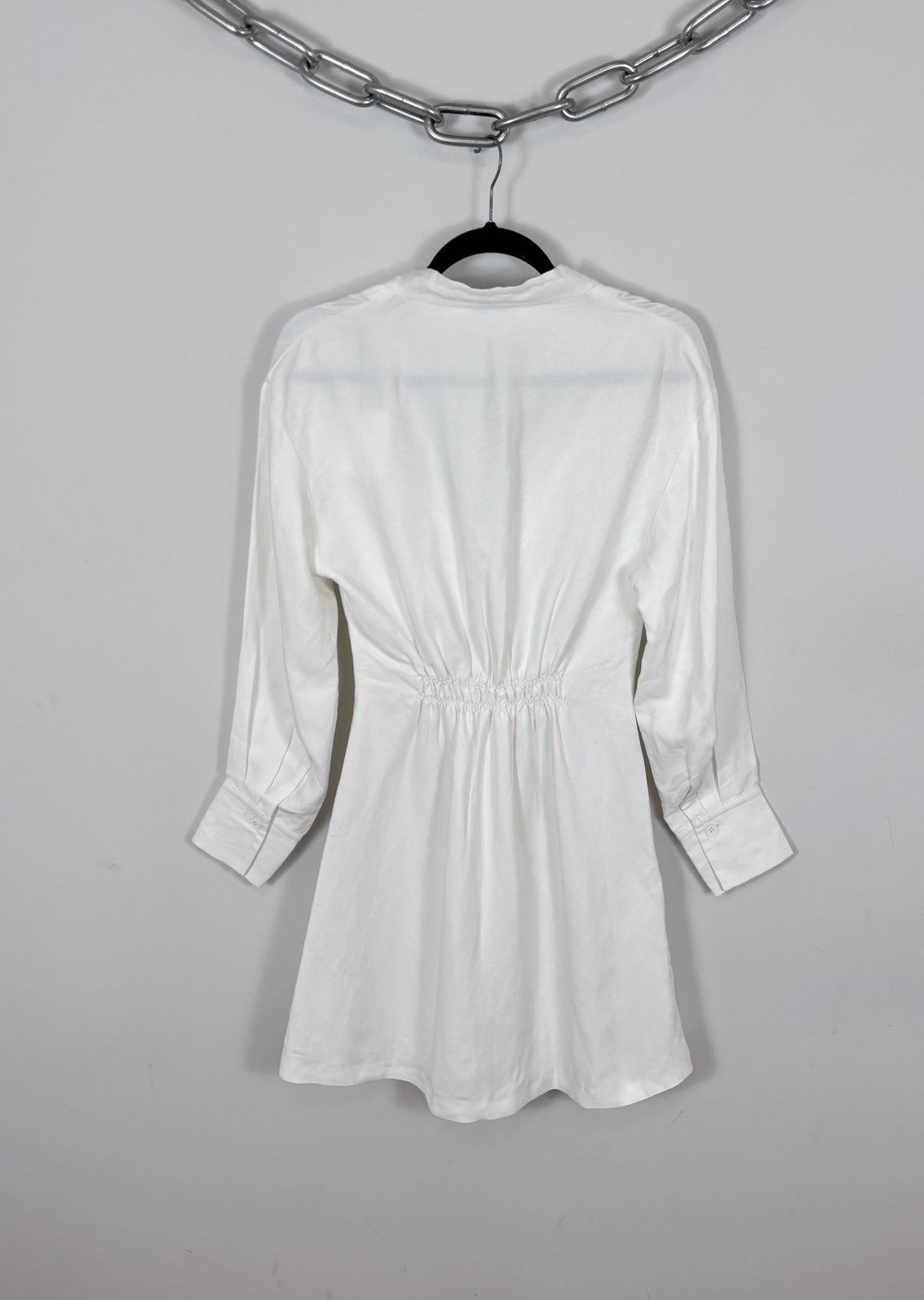 Sandro Sandro Paris Celia NWT Women’s White Ecru Linen Dress Size XS / US 0-2 / IT 36-38 - 20 Thumbnail