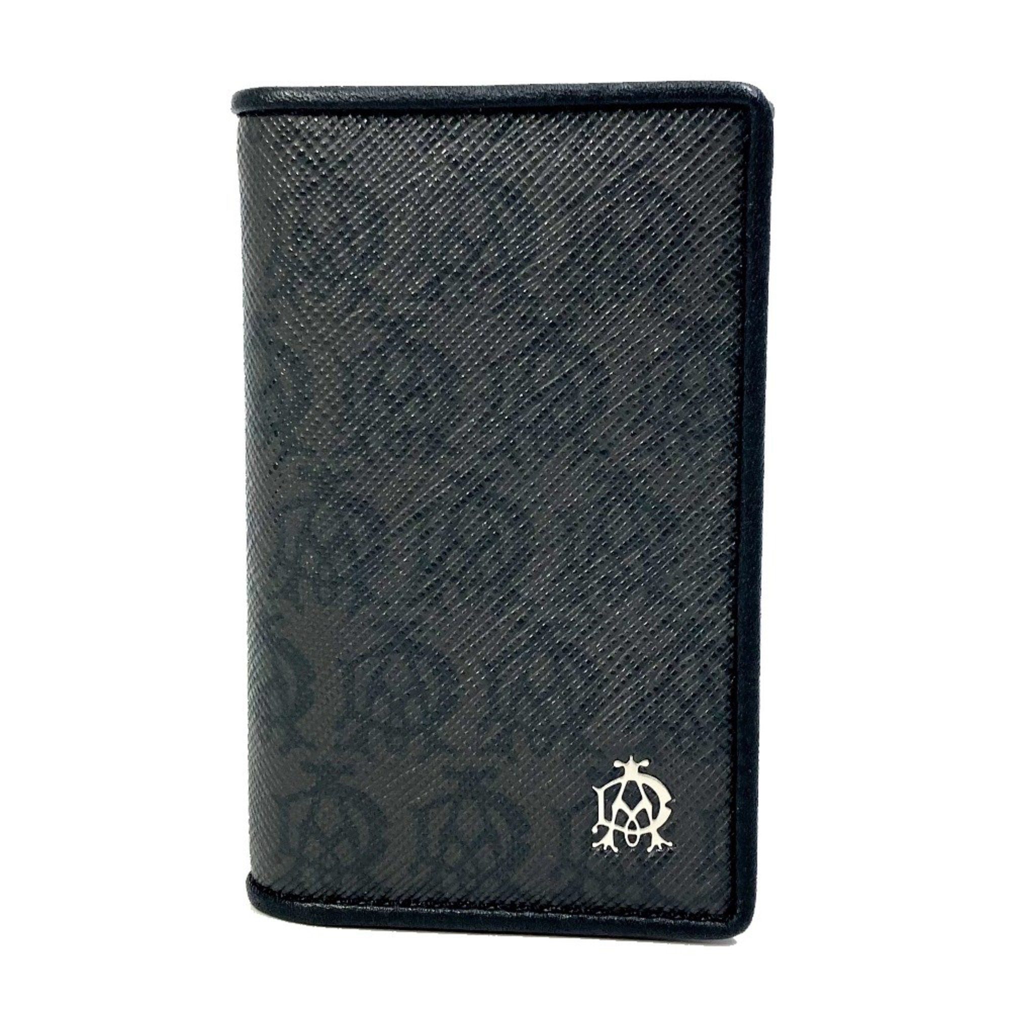 Alfred Dunhill Dunhill 6-Ring Trifold Key Case Black x Gray Based Size ONE SIZE - 1 Thumbnail