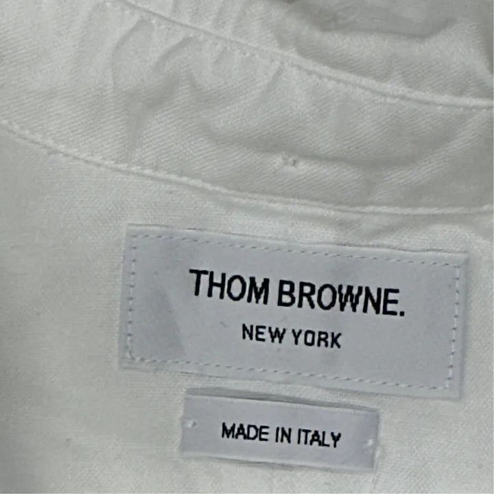 Thom Browne Thom Browne White Long Sleeve Shirt -2507 Size M / US 6-8 / IT 42-44 - 3 Thumbnail