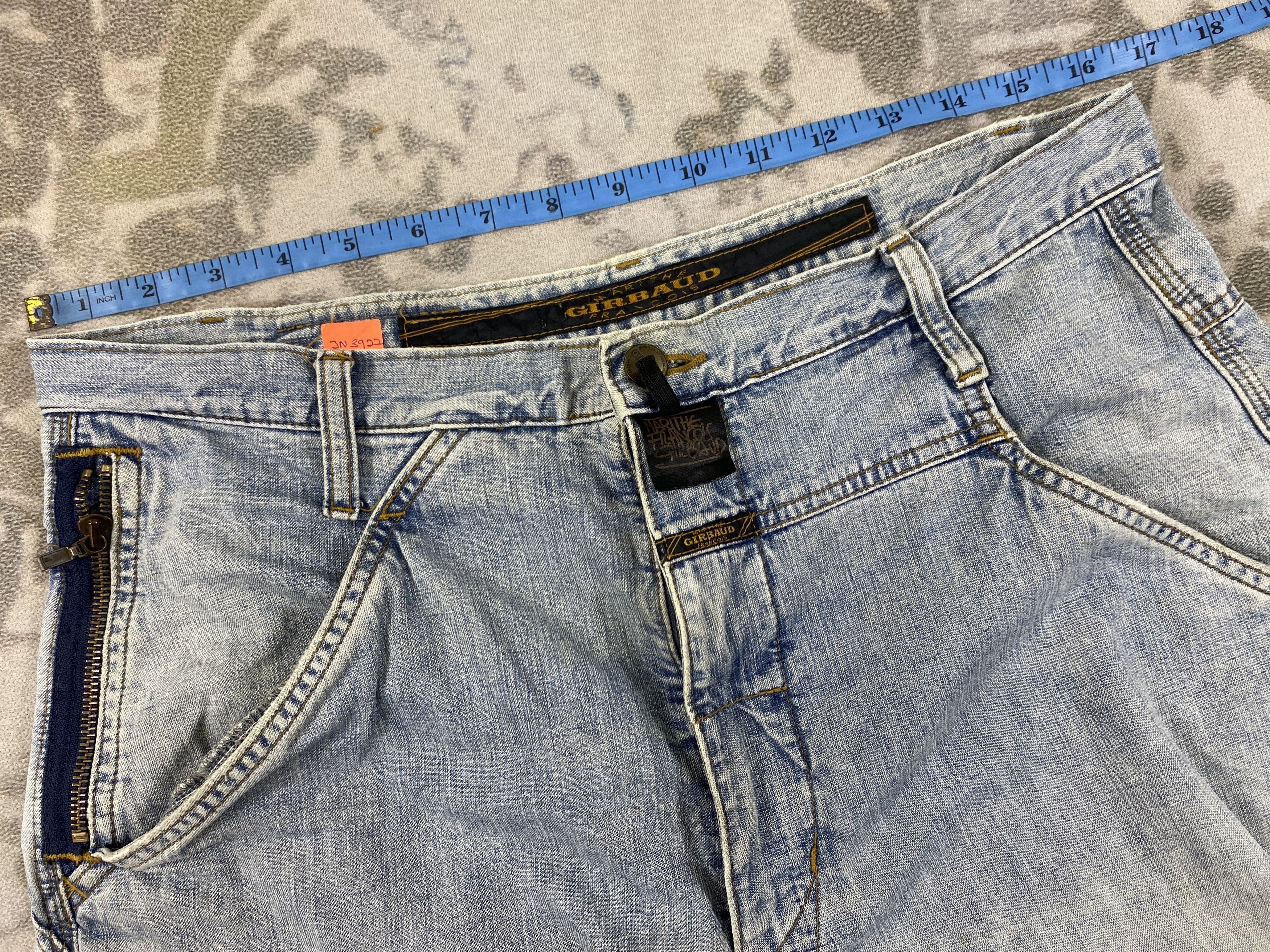 If Six Was Nine Vintage MFG LGB IfSixWasNine Style Denim Jeans-JN3922 Size US 33 - 5 Thumbnail