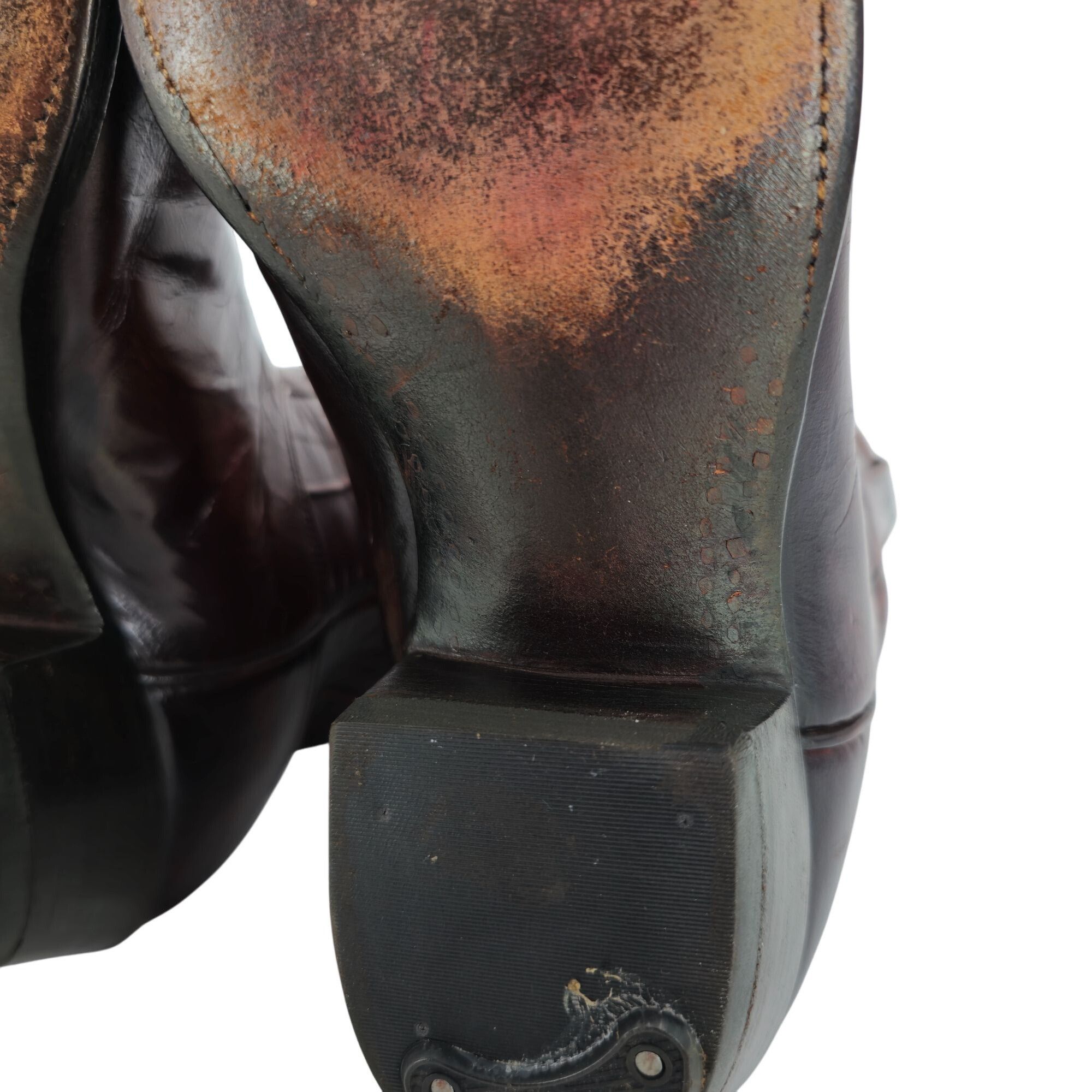 Lucchese Vintage Lucchese 1980 San Antonio French Toe Brown Mens 9C Size US 9 / EU 42 - 12 Thumbnail