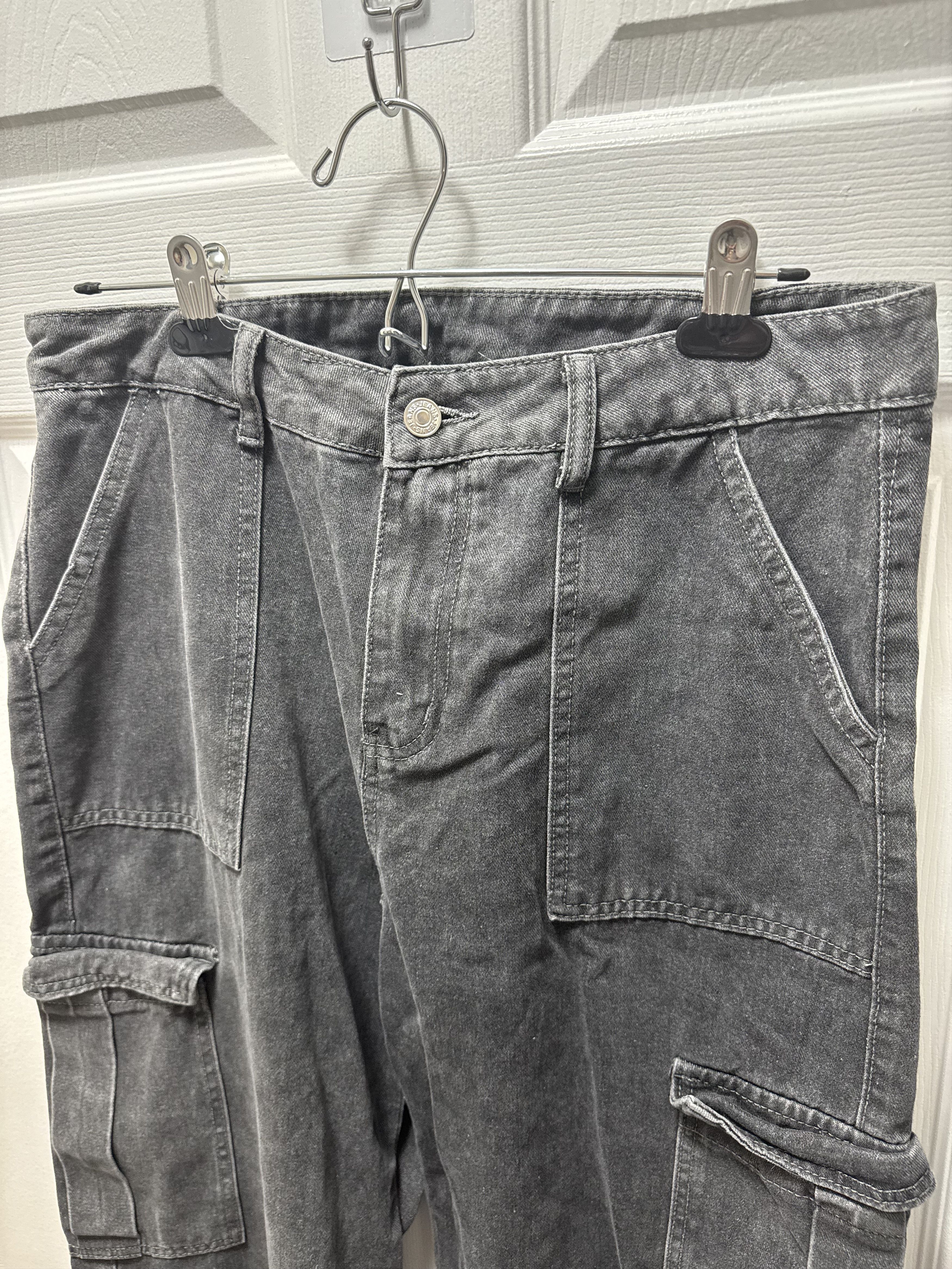 Japanese Brand × Vintage Vintage Grey Oversized Carpenter Raver Streetwear Pants Size US 32 / EU 48 - 3 Thumbnail