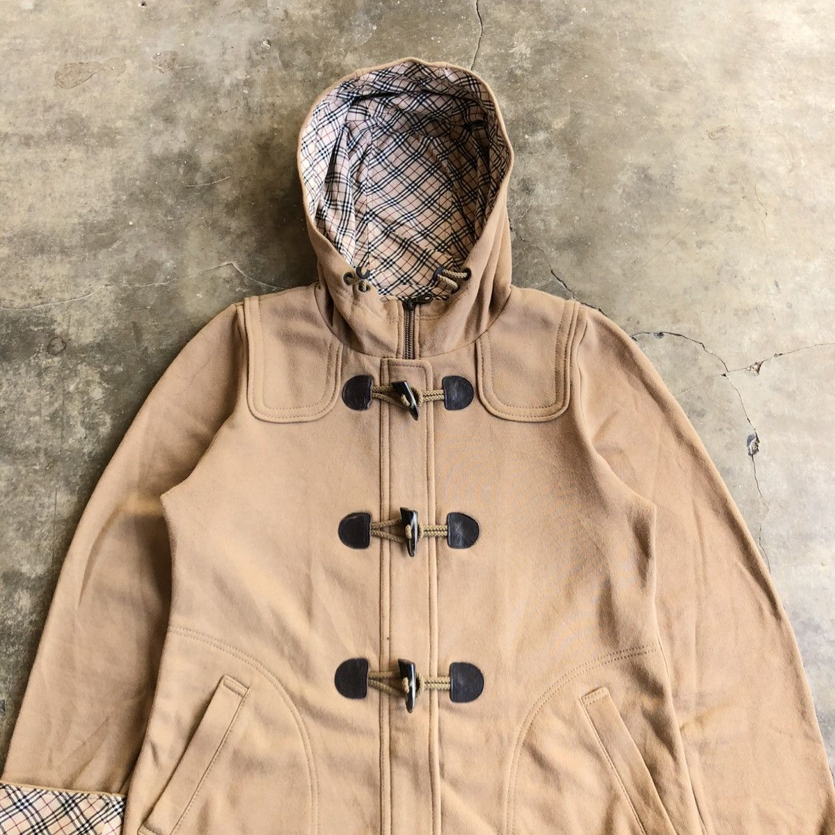 Burberry Vintage Burberry Blue Label Duffle Dreses Jacket With Hoodie Size L / US 10 / IT 46 - 2 Thumbnail