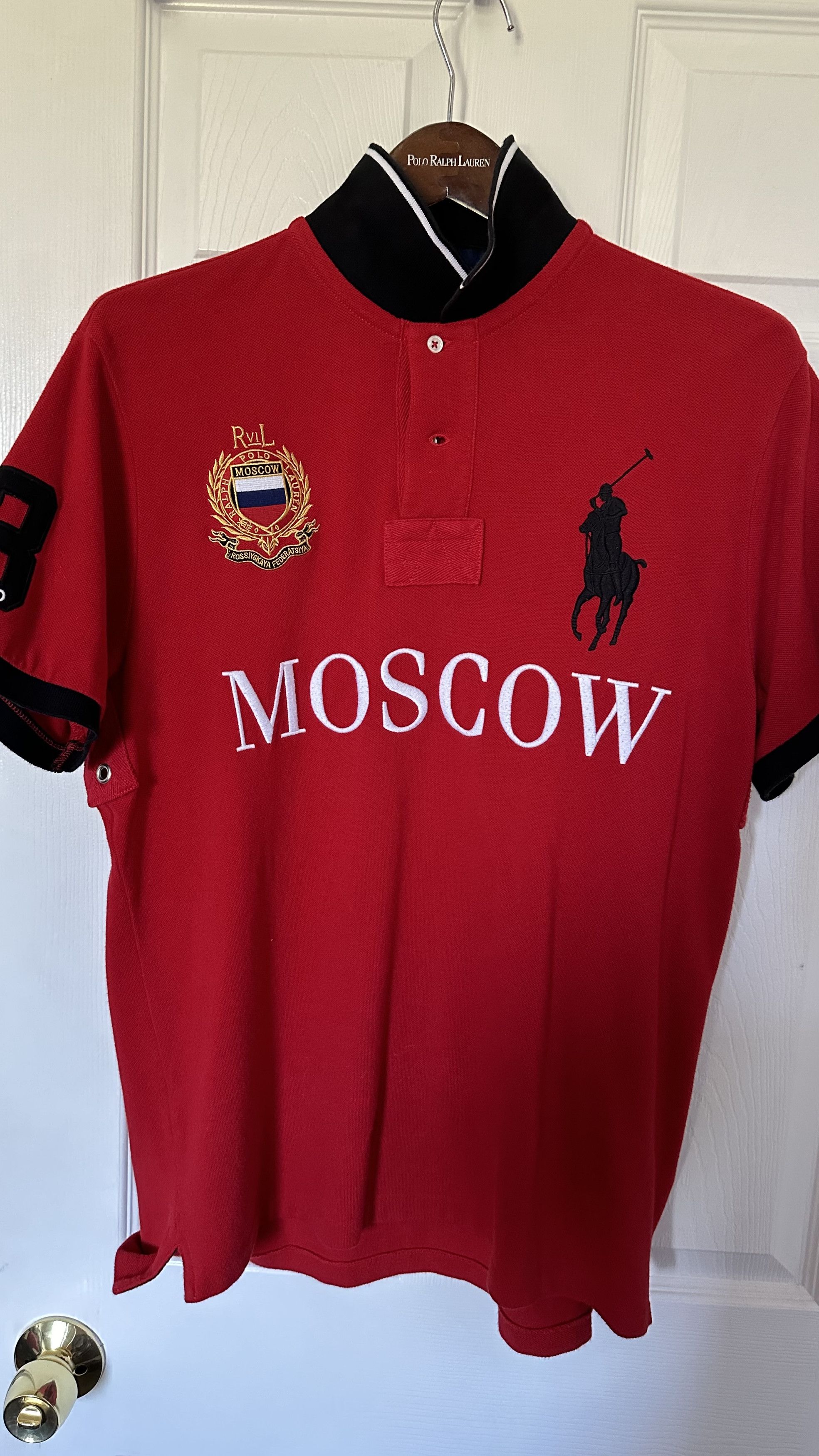 POLO RALPH LAUREN ポロシャツ ビッグポニー MOSCOW Polo Ralph Lauren × Ralph Lauren × Vintage Polo Ralph Lauren