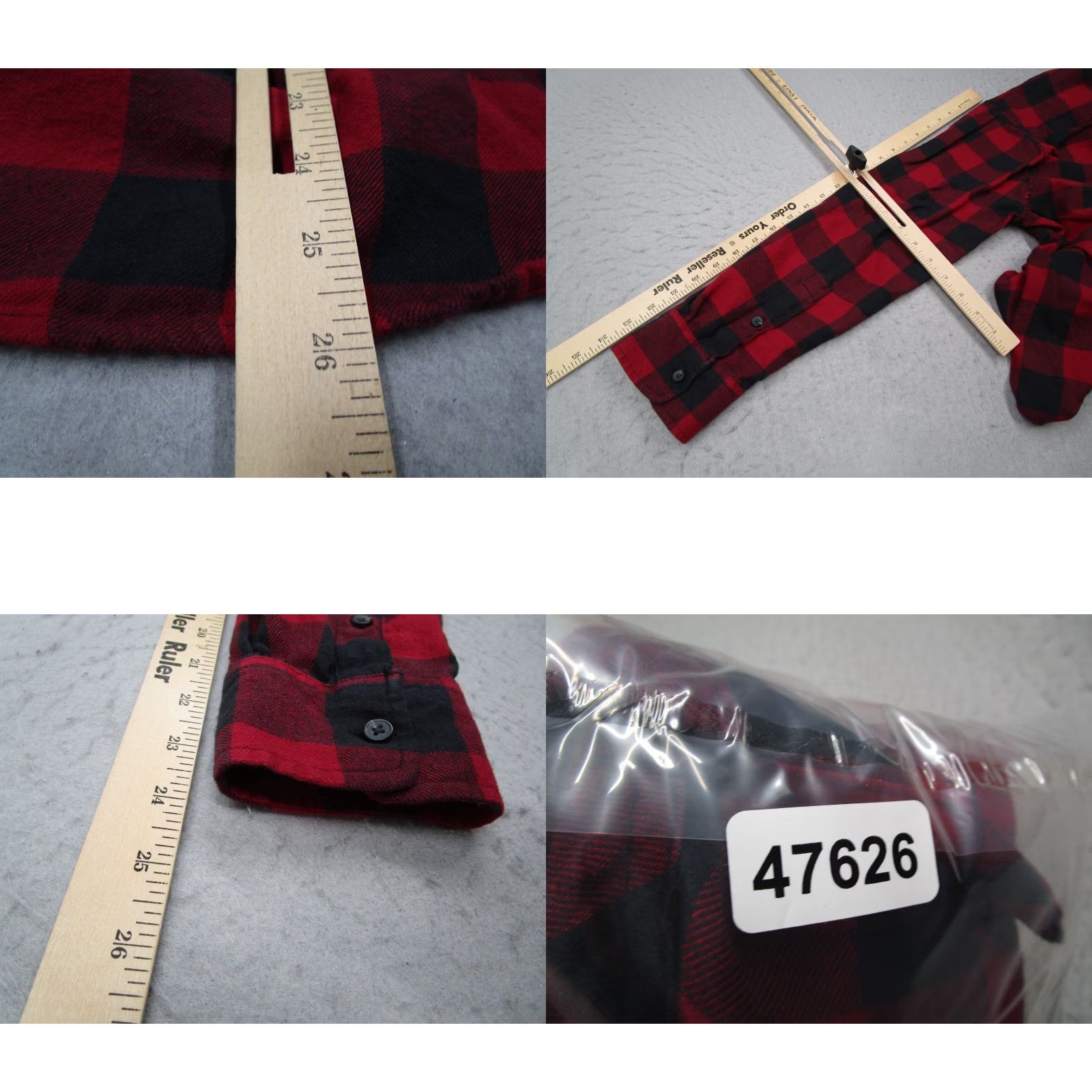 Vintage VINTAGE Pact Women's Flannel Shirt Long Sleeve Casual Red Buffalo Plaid Organic Cotton, 90s, Work Travel Mens Women Medium Size M / US 6-8 / IT 42-44 - 8 Thumbnail