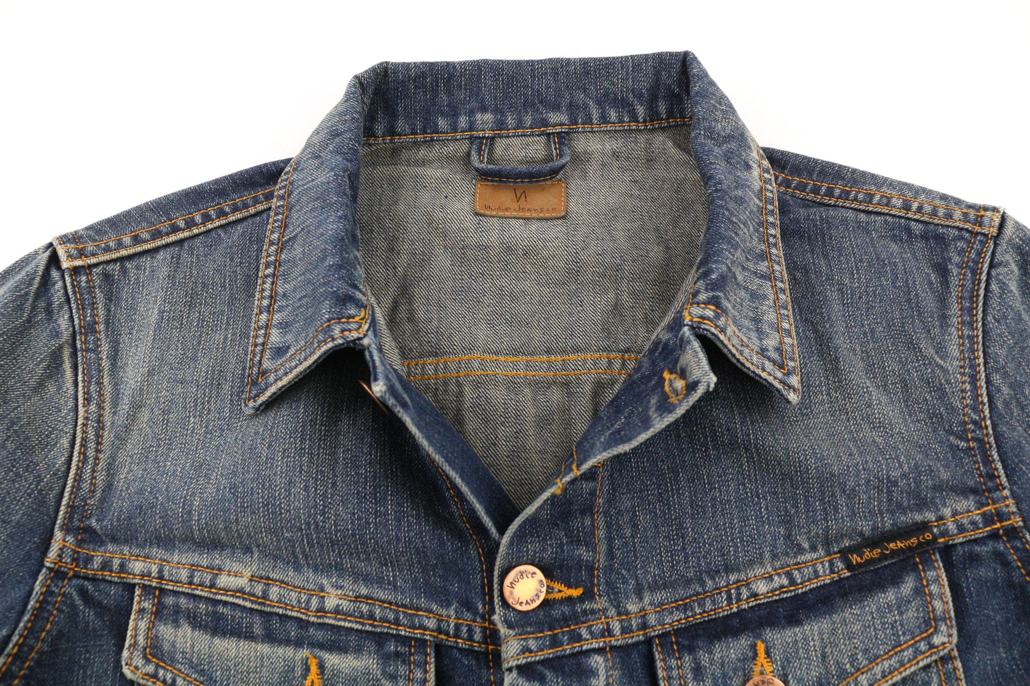 Nudie Jeans BILLY DARK AUTHENTIC DENIM S Blue Denim Jacket 80401 Size US S / EU 44-46 / 1 - 4 Thumbnail