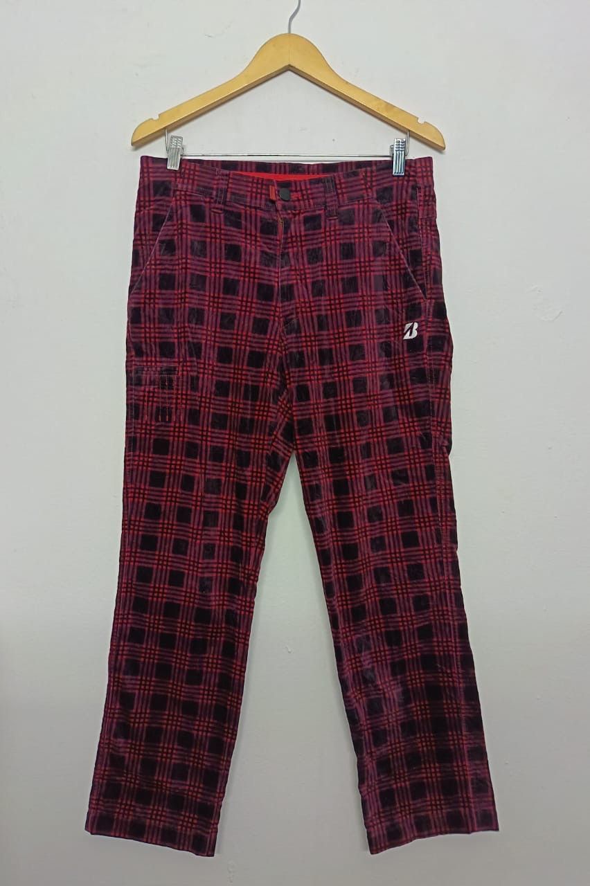 Sports Specialties Vtg Bridgestone Golf Trousers Checkered Size US 32 / EU 48 - 1 Thumbnail