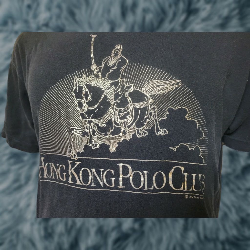 Vintage VINTAGE Dim Sum Shirts T-Shirt Graphic Tee Hong Kong Polo Club 90s Parody Short Sleeve Black Large Men Size US L / EU 52-54 / 3 - 1 Thumbnail
