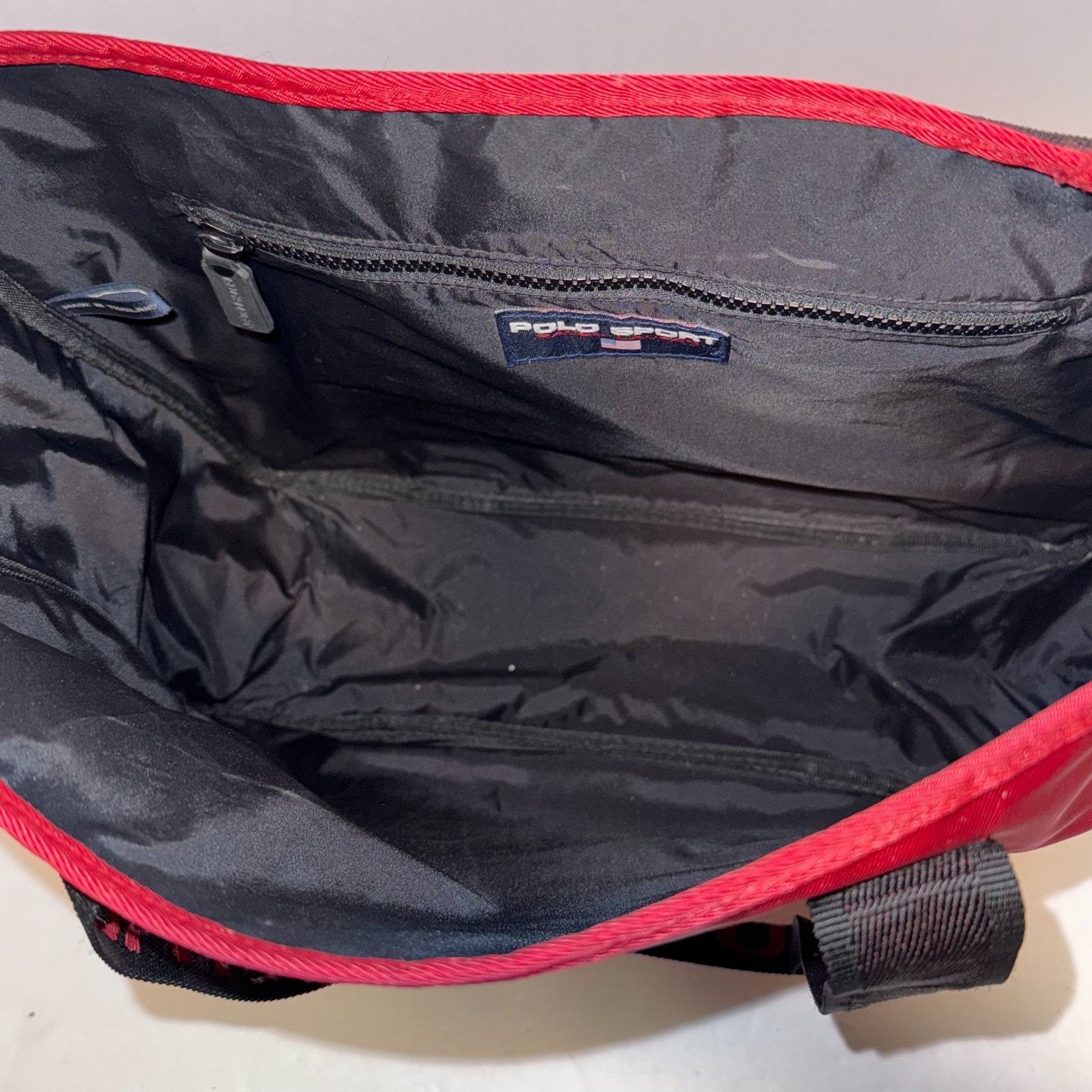 Polo Ralph Lauren Vintage Red POLO Sport RALPH LAUREN Tote Bag 90s Y2K 2000 Size ONE SIZE - 8 Thumbnail