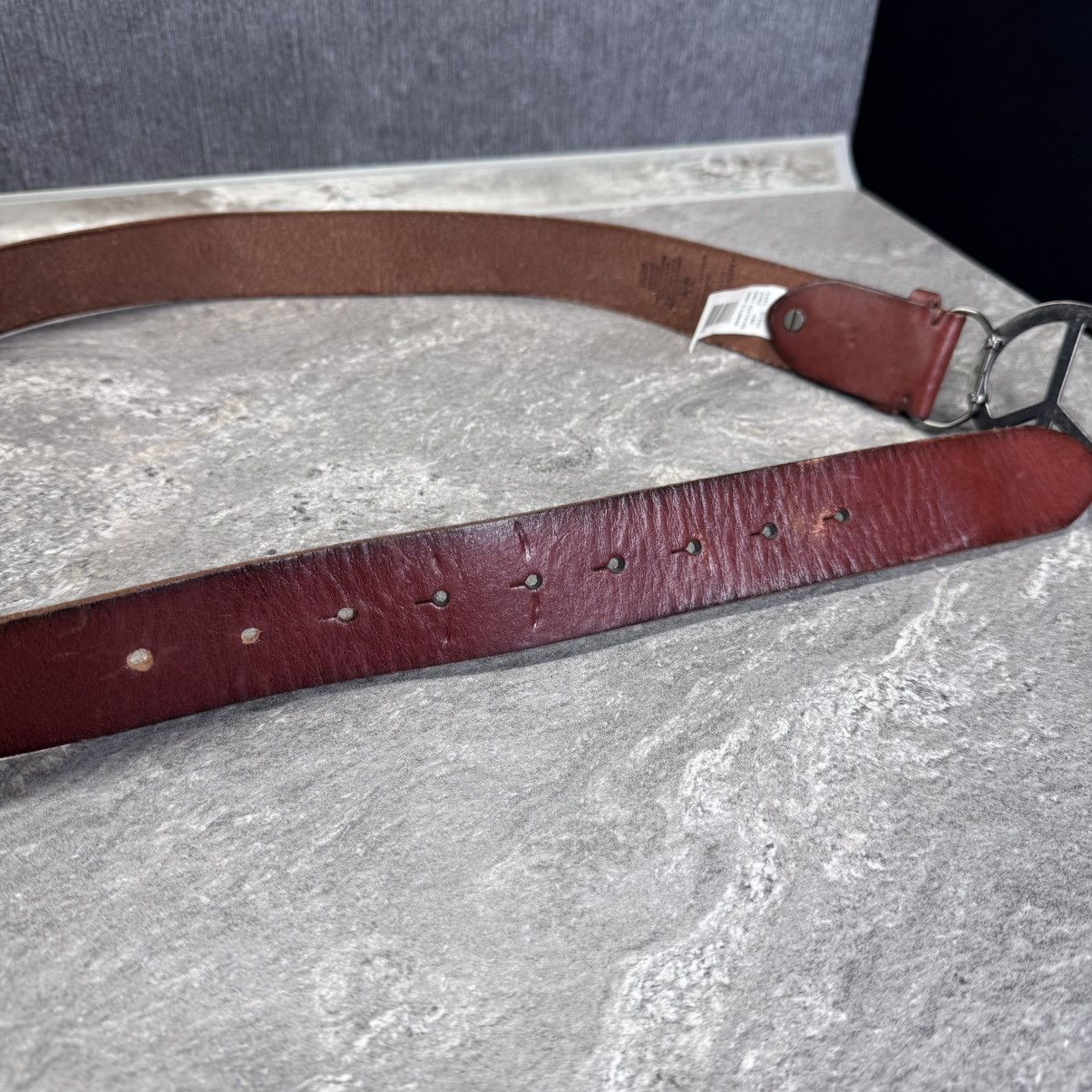Hysteric Glamour Peace buckle leather belt y2k american eagle Size ONE SIZE - 4 Thumbnail