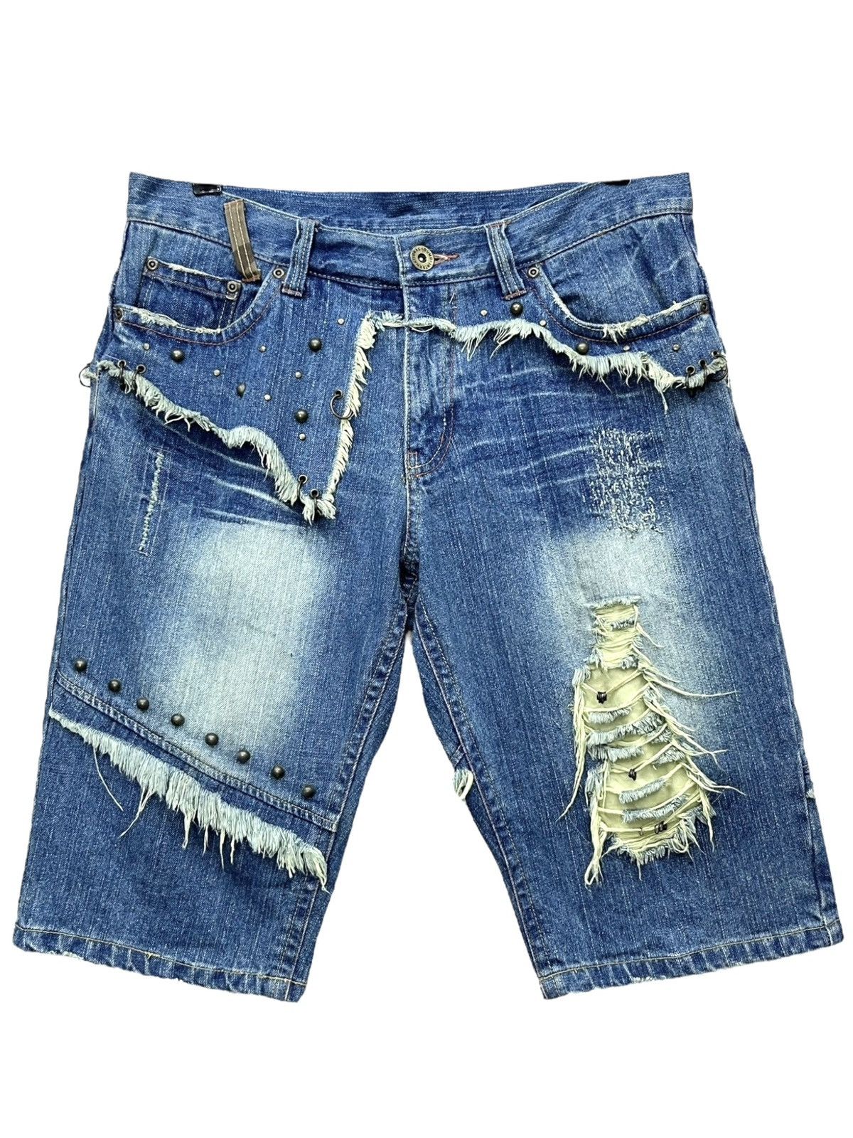 00s ifsixwasnine mudmax denim shorts y2k