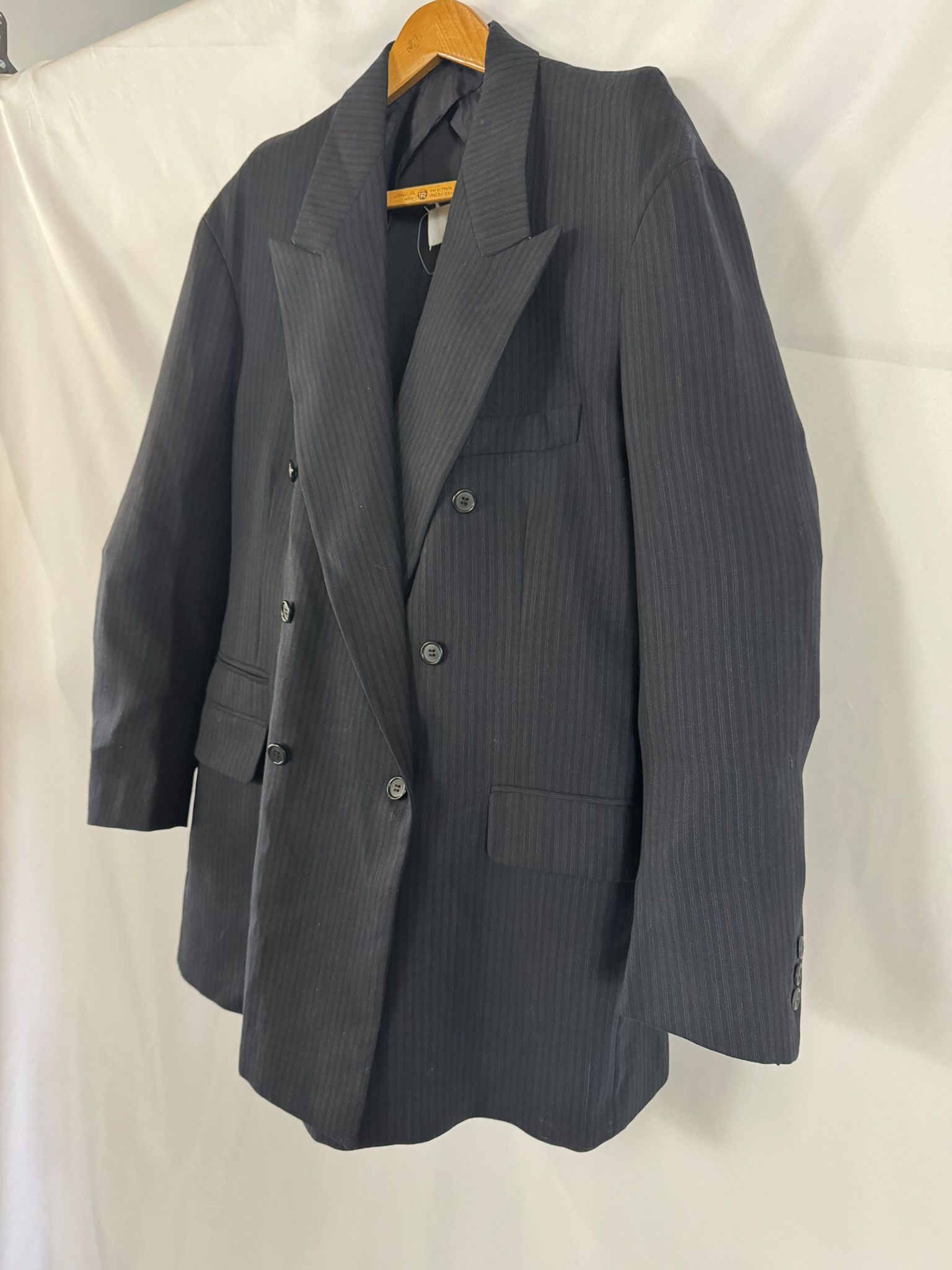 Maison Margiela Vintage Martin Margiela Double Breasted Pinstripe Blazer 42 Size M / US 6-8 / IT 42-44 - 17 Thumbnail