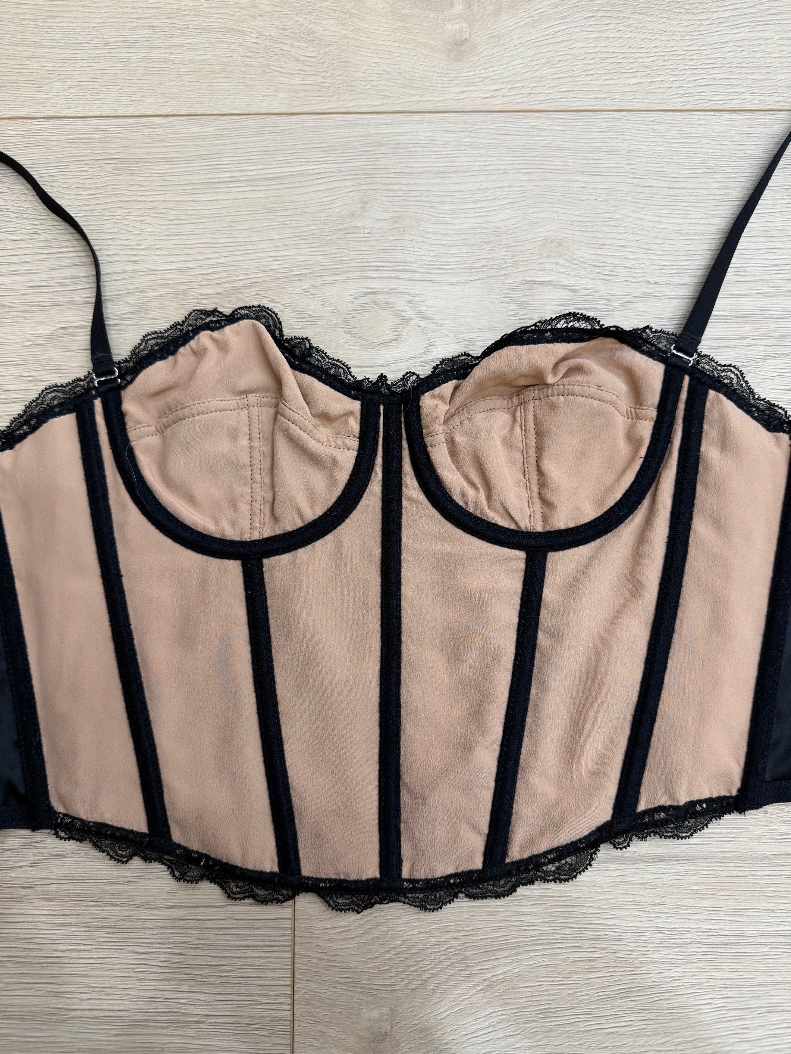 Gucci Gucci GG Net Corset Nude Lace Logo Bustier Shirt Top Medium Size M / US 6-8 / IT 42-44 - 12 Thumbnail