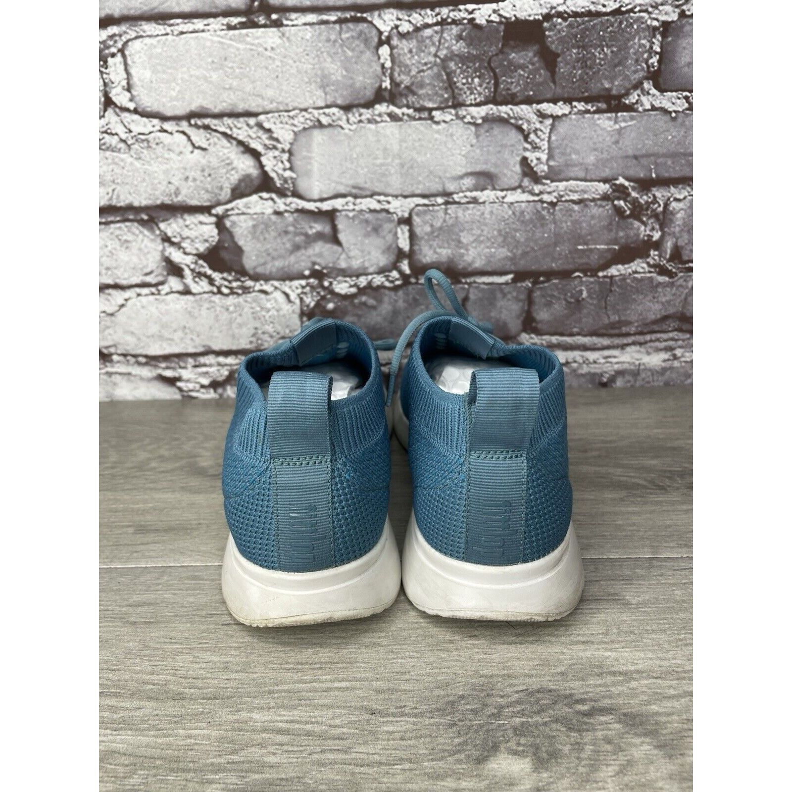 Other FITFLOP UBERKNIT Teal Blue Stretch Knit Mesh Wedge Sneakers Size US 6 / IT 36 - 4 Thumbnail