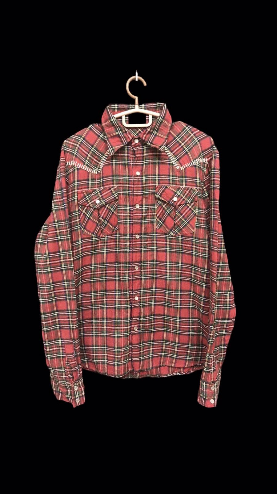 Japanese Brand A TWIN CO Plaid Westerner Street Punk Shirt Size US S / EU 44-46 / 1 - 1 Thumbnail