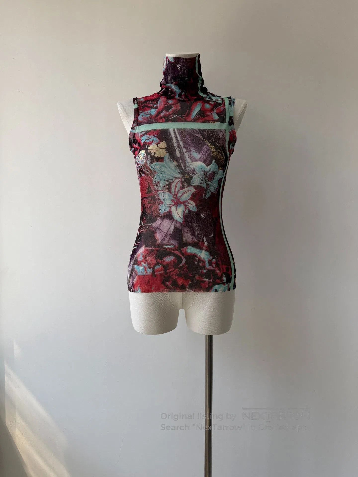 Jean Paul Gaultier Jean Paul Gaultier Tulle Sheer Sleeveless Top. Size M / US 6-8 / IT 42-44 - 2 Thumbnail