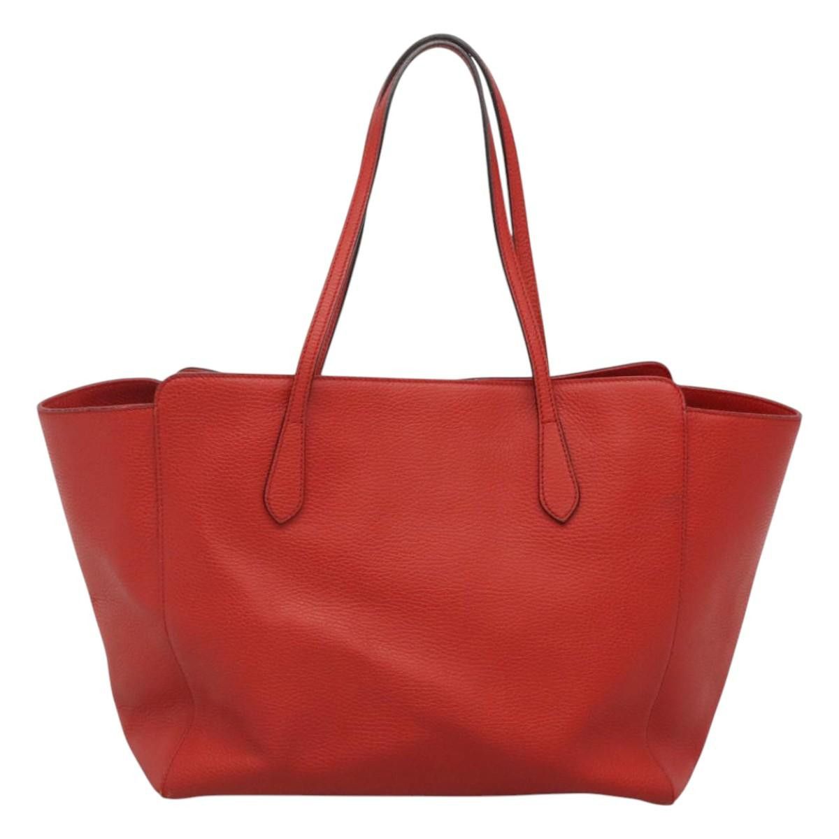 Gucci GUCCI Tote Bag Leather Red Gold Size ONE SIZE - 3 Thumbnail