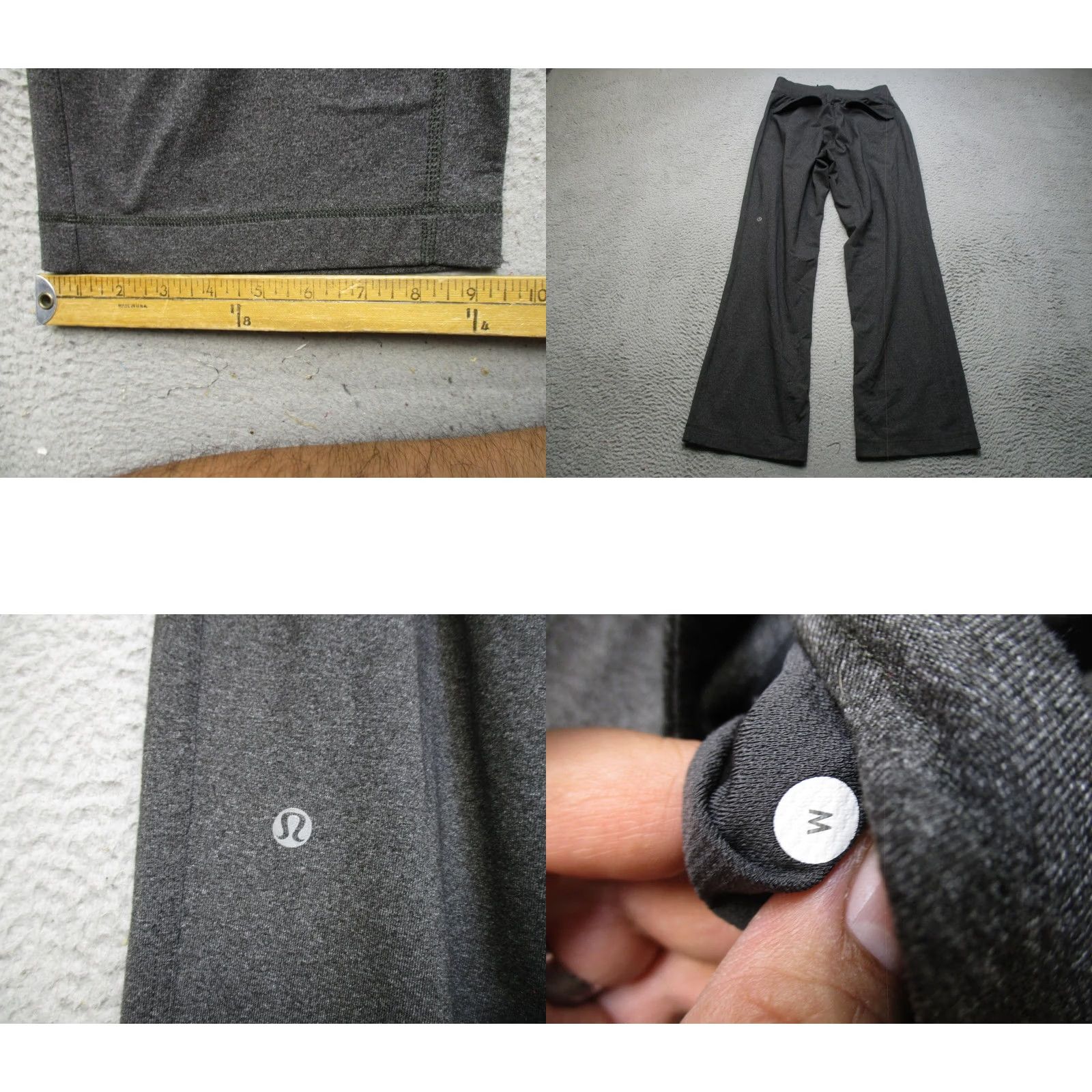 Lululemon Lululemon Pants Mens M Gray Wide-Leg Sweatpants Elastic Waist Pockets Yoga Athleticwear Size US 31 - 8 Thumbnail