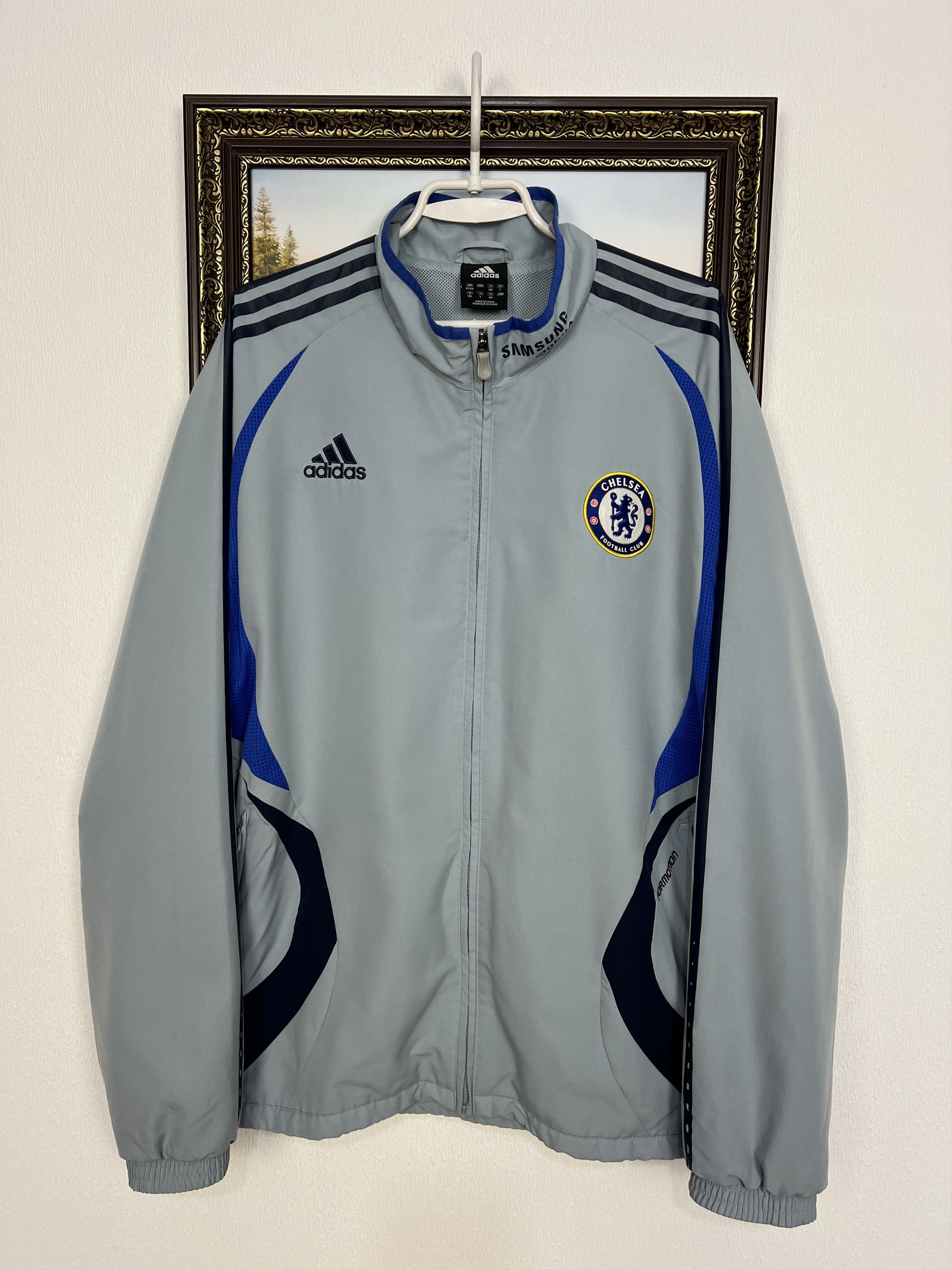Adidas Vintage Chelsea Football Jacket Soccer Track Top Rare Hype Size US L / EU 52-54 / 3 - 1 Thumbnail