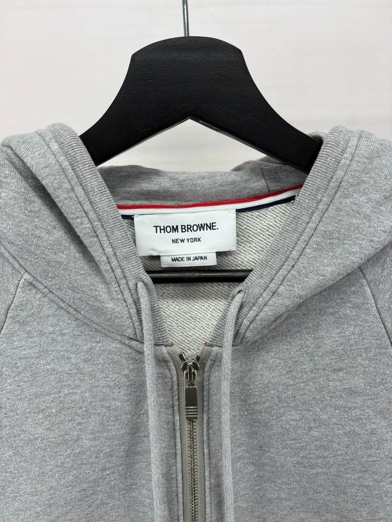 Thom Browne Thom Browne Gray zip hoodie Size US XL / EU 56 / 4 - 3 Thumbnail