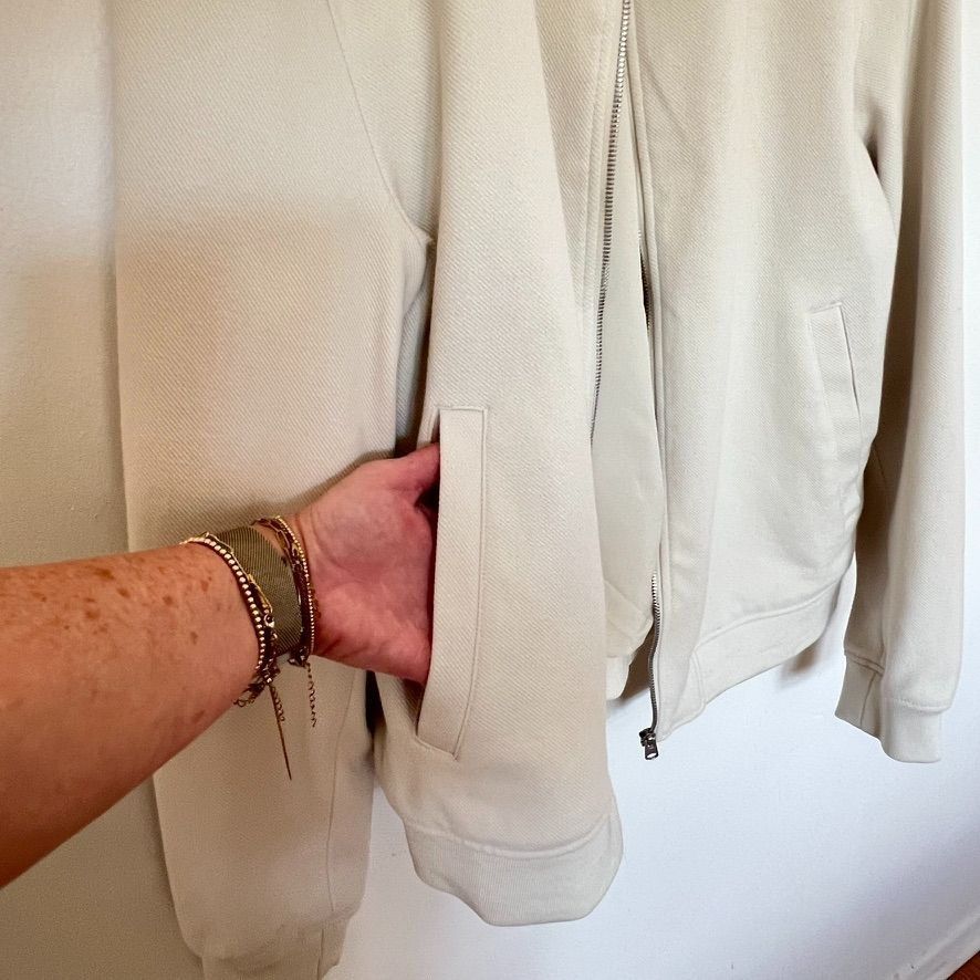 Zara Zara Mens Bomber Jacket Size L Minimalist Neutral Zip Casual Size US L / EU 52-54 / 3 - 8 Thumbnail