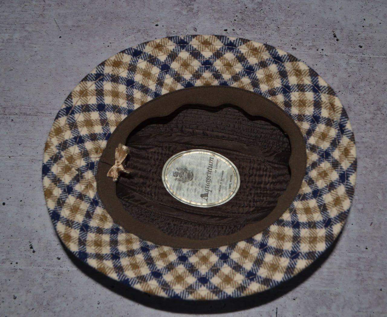Aquascutum × Vintage AQUASCUTUM LONDON HOUSE CHECK TRILBY STYLE VINTAGE HAT Size ONE SIZE - 7 Thumbnail