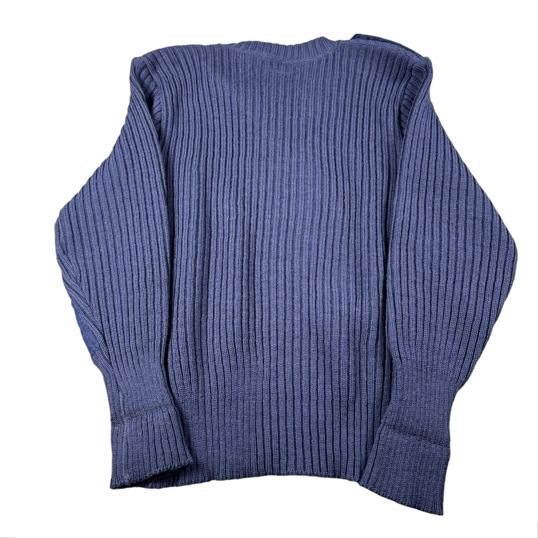 Vintage VINTAGE Brigade Quartermasters Sweater Mens L Pullover Wool Navy Blue 1983 Woolly Pulley Size US L / EU 52-54 / 3 - 7 Thumbnail