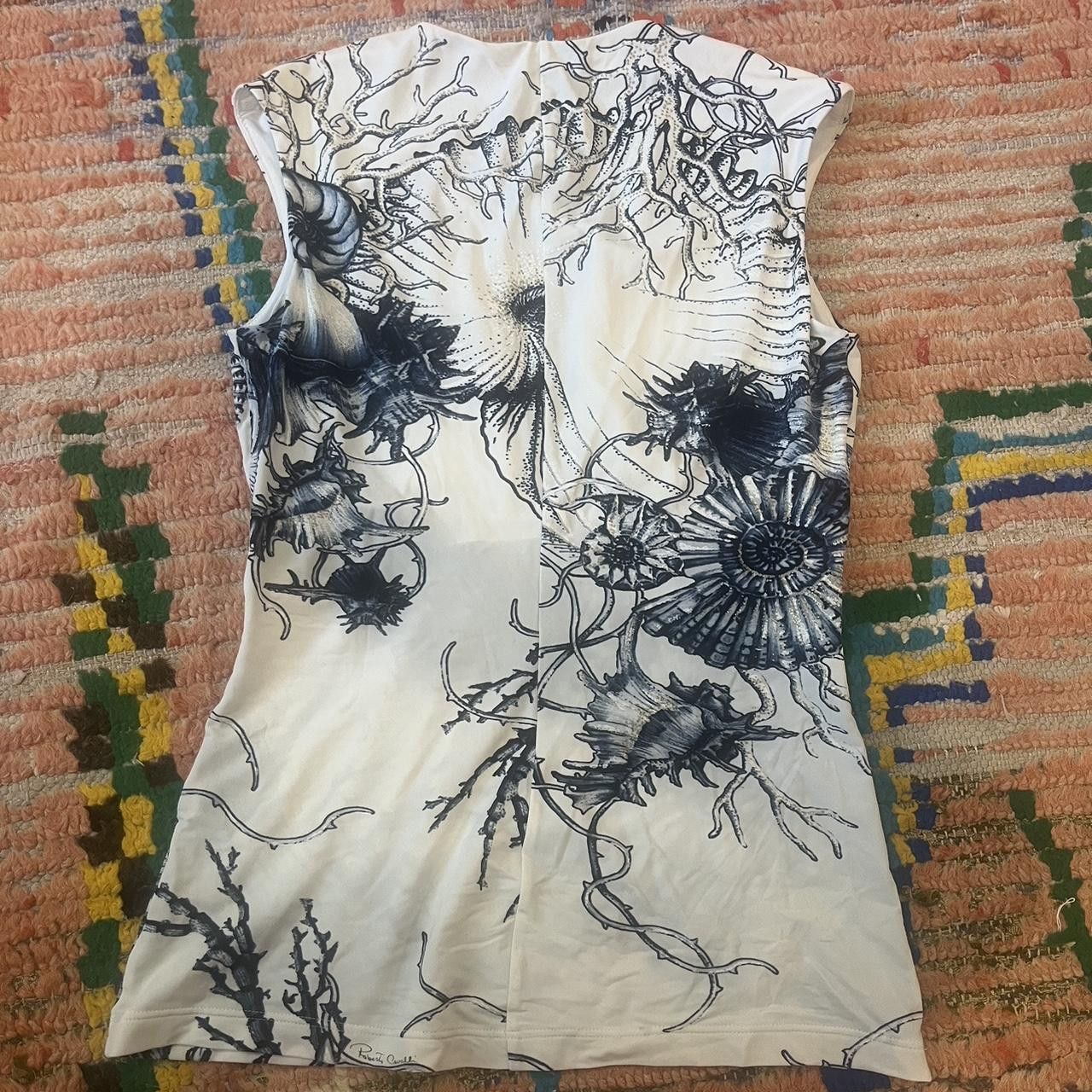 Roberto Cavalli Roberto Cavalli Women's Seashell Blouse Size M / US 6-8 / IT 42-44 - 4 Thumbnail