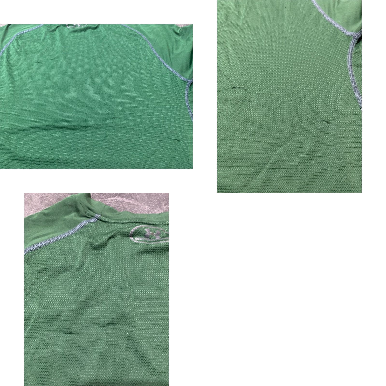 Under Armour Under Armour Baseball T-Shirt 3/4 Sleeve Large Green Gray Mens Size US L / EU 52-54 / 3 - 8 Thumbnail