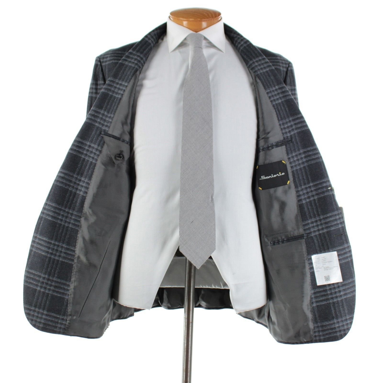 SARTORIO Sartorio Sport Coat Size 46 Regular US in Gray Size 46R - 6 Thumbnail