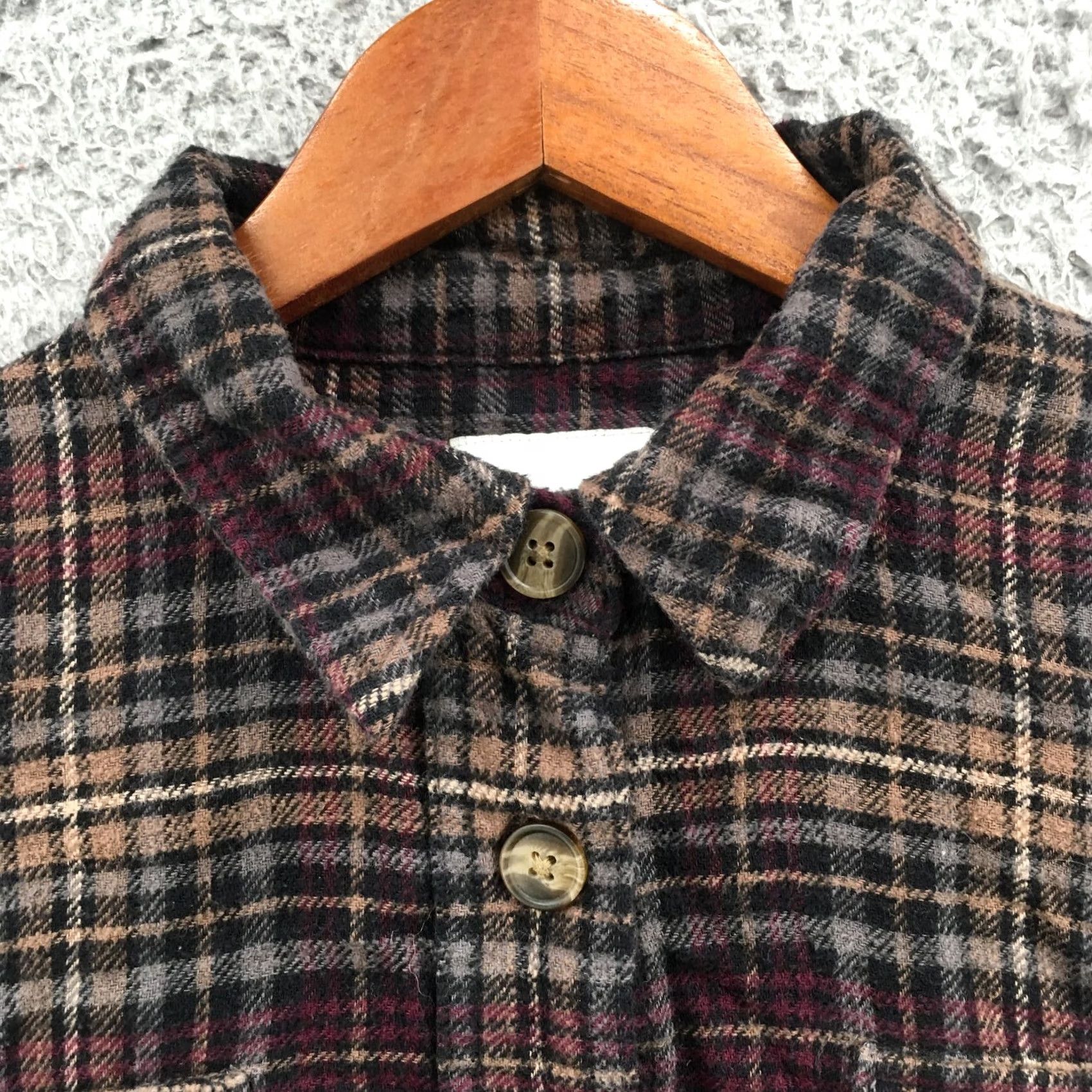 American Eagle Outfitters American Eagle Outfitters Shirt Womens Medium Button-Up Collared Multicolor Long Sleeve Casual Plaid Size M / US 6-8 / IT 42-44 - 3 Thumbnail