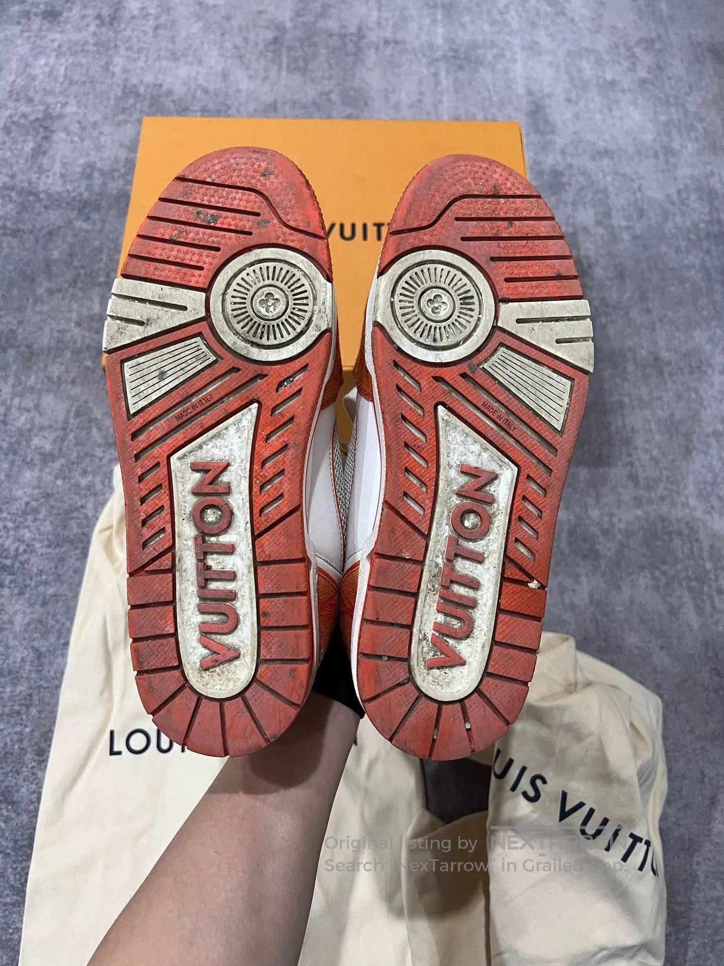 Louis Vuitton louis vuitton orange white velcro trainers. Size US 6 / EU 39 - 8 Thumbnail